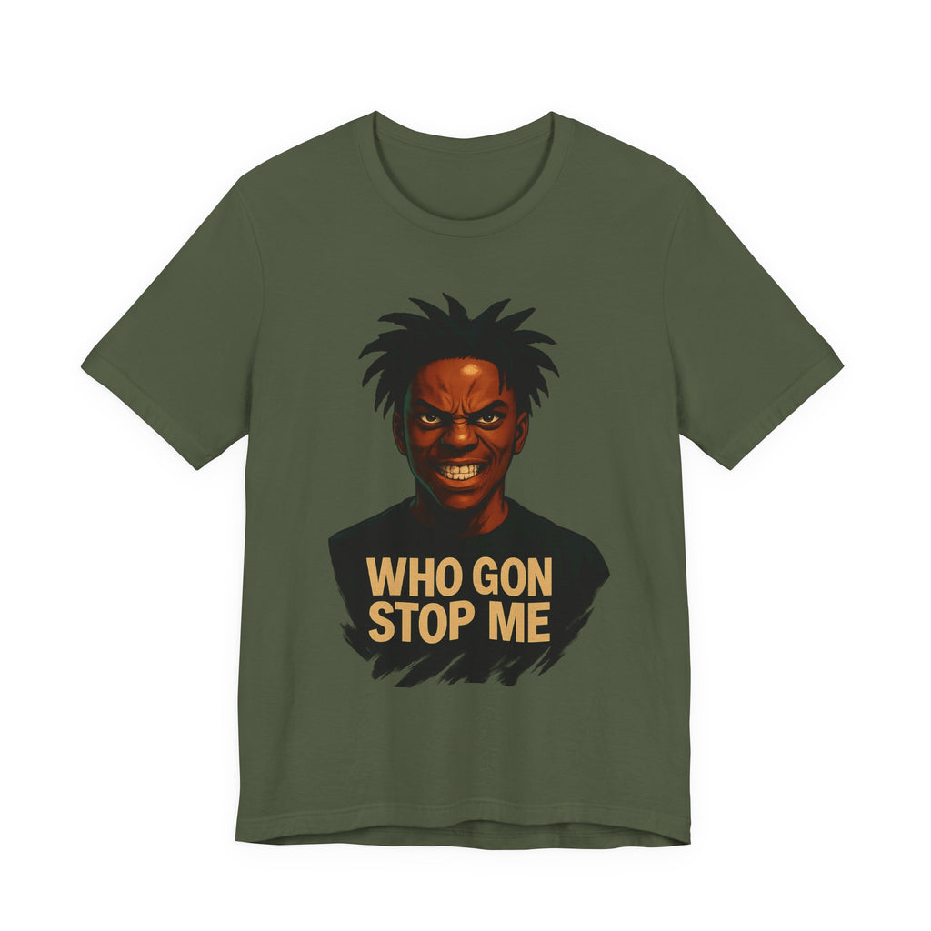 Ishowspeed Tee Bold Statement Tee - Who Gon Stop Me? - Unisex Jersey Short Sleeve, Perfect for Expressing Yourself, Casual Wear, Gifts for Friends, [...]