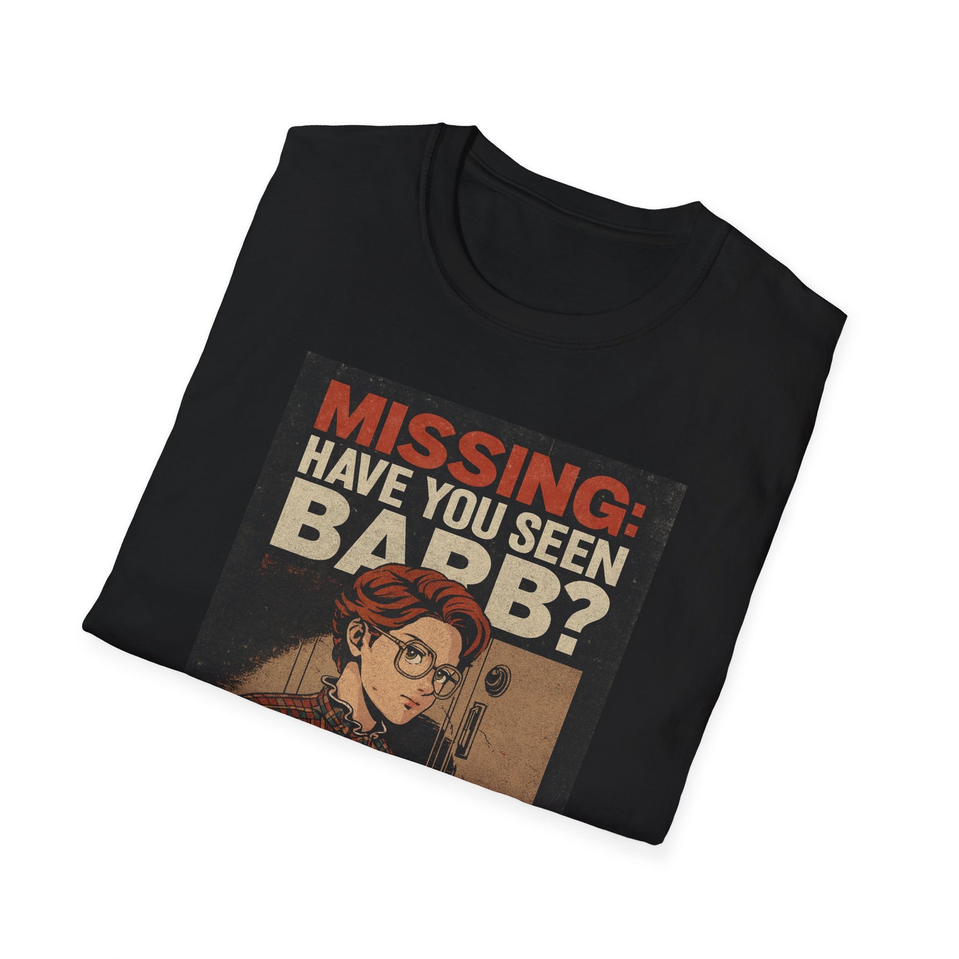 Missing Barb Reward T-Shirt, Vintage Style Tee, Unisex Softstyle Shirt, Unique Gift, Stranger Things Fans