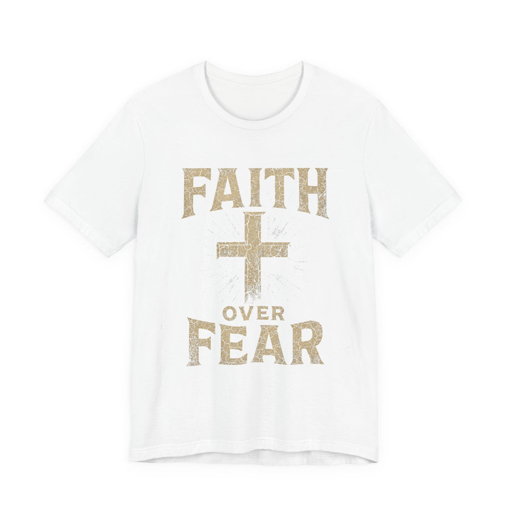 Faith Over Fear Tee, Inspirational Shirt, Christian Apparel, Everyday Wear, Gift for Believers, Faith-Based Clothing