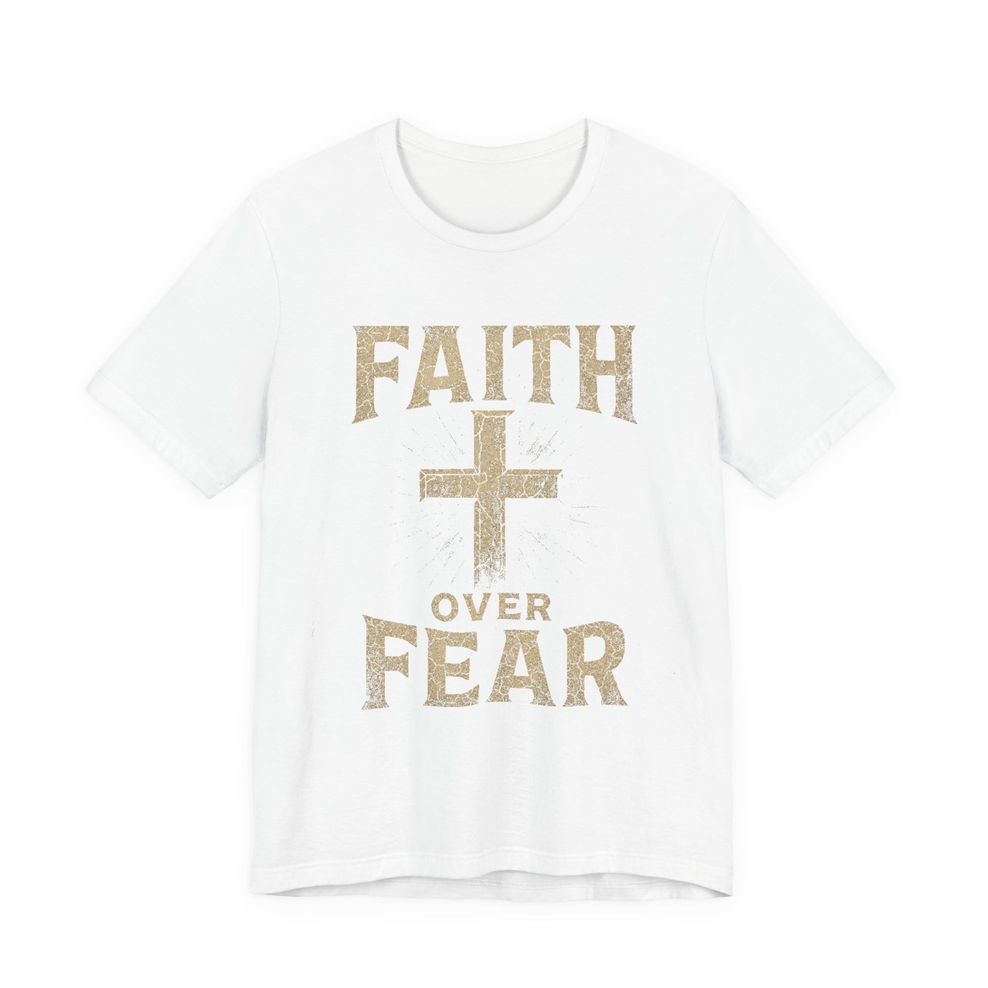 Faith Over Fear Tee, Inspirational Shirt, Christian Apparel, Everyday Wear, Gift for Believers, Faith-Based Clothing