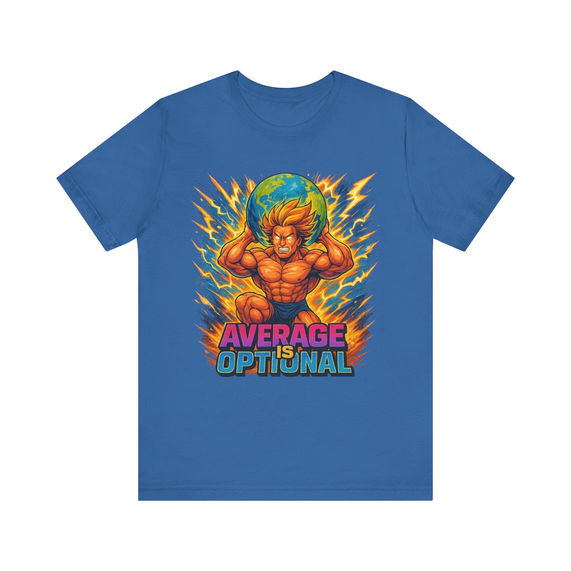 Powerful Average is Optional Tee, Motivational T-Shirt, Anime-Inspired Apparel, Unisex Graphic Tee, Gift for Fans