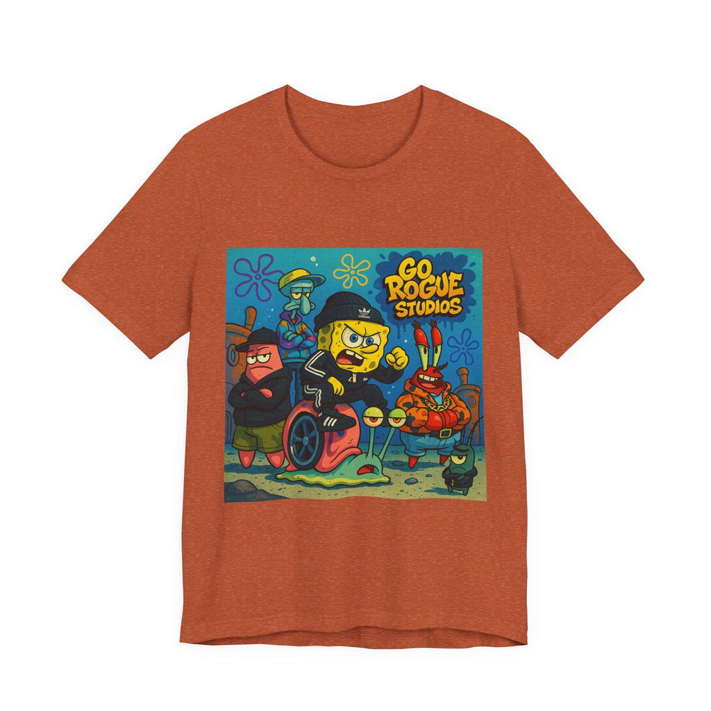 Colorful Cartoon-Inspired Unisex Jersey Tee, Fun Graphic Shirt for Casual Outings, Gift for Fans, Summer Wear, Kids & Adults