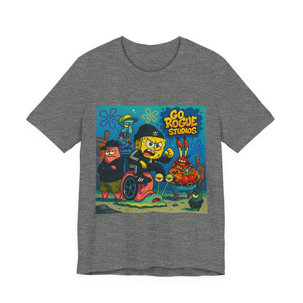 Colorful Cartoon-Inspired Unisex Jersey Tee, Fun Graphic Shirt for Casual Outings, Gift for Fans, Summer Wear, Kids & Adults