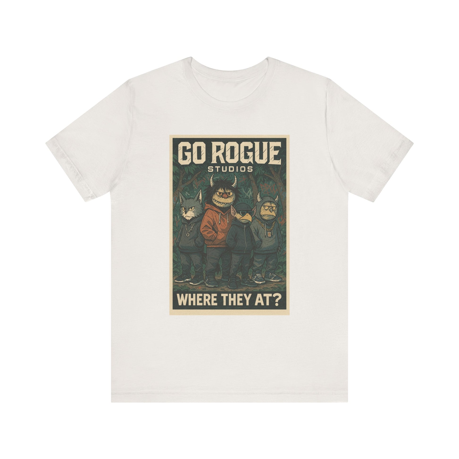 Retro Graphic Tee - Go Rogue Studios, Unisex Short Sleeve, Vintage T-Shirt, Unique Gift, Everyday Wear, Casual Style