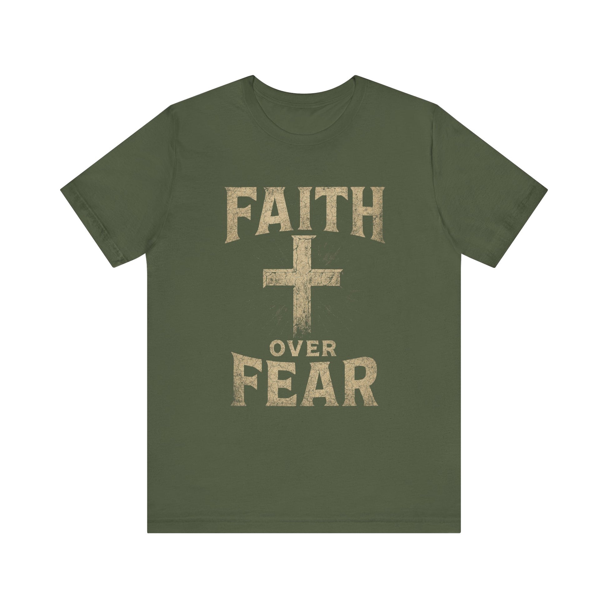 Faith Over Fear Tee, Inspirational Shirt, Christian Apparel, Everyday Wear, Gift for Believers, Faith-Based Clothing