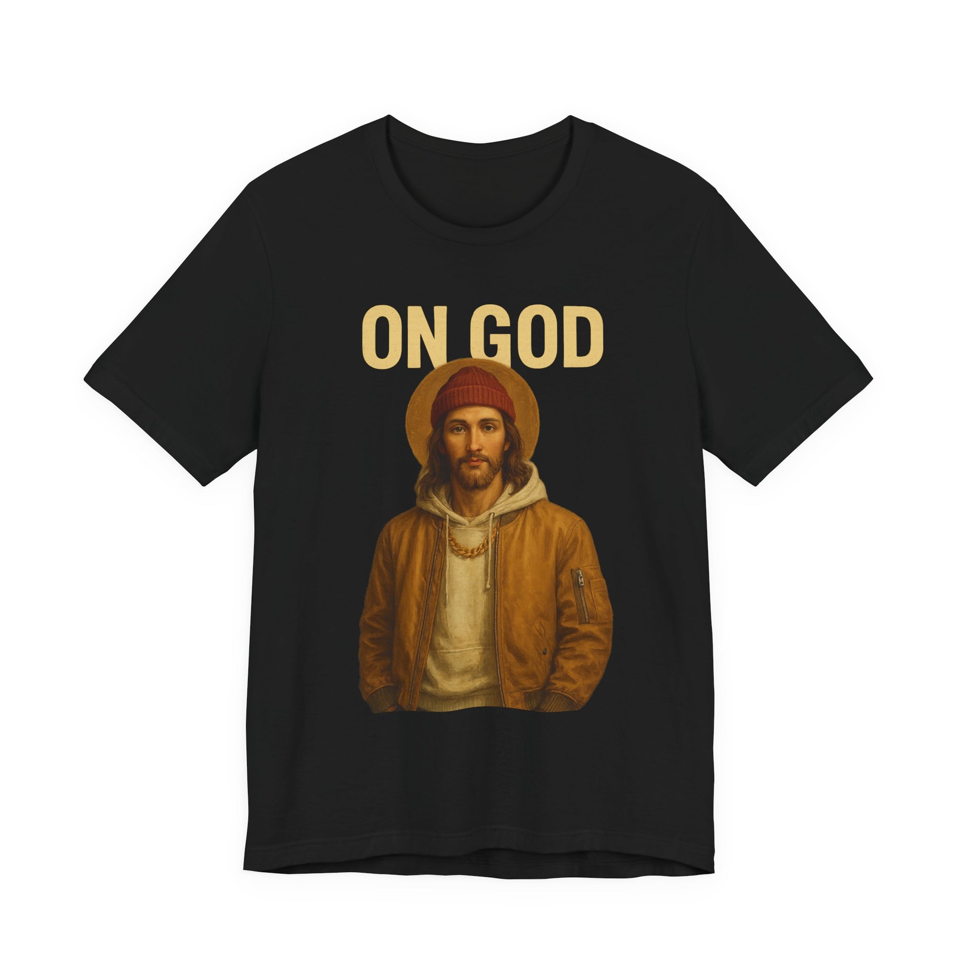 ON GOD Graphic Unisex Tee, Casual Everyday Shirt, Christian Humor Apparel, Gift for Believers, Trendy Streetwear