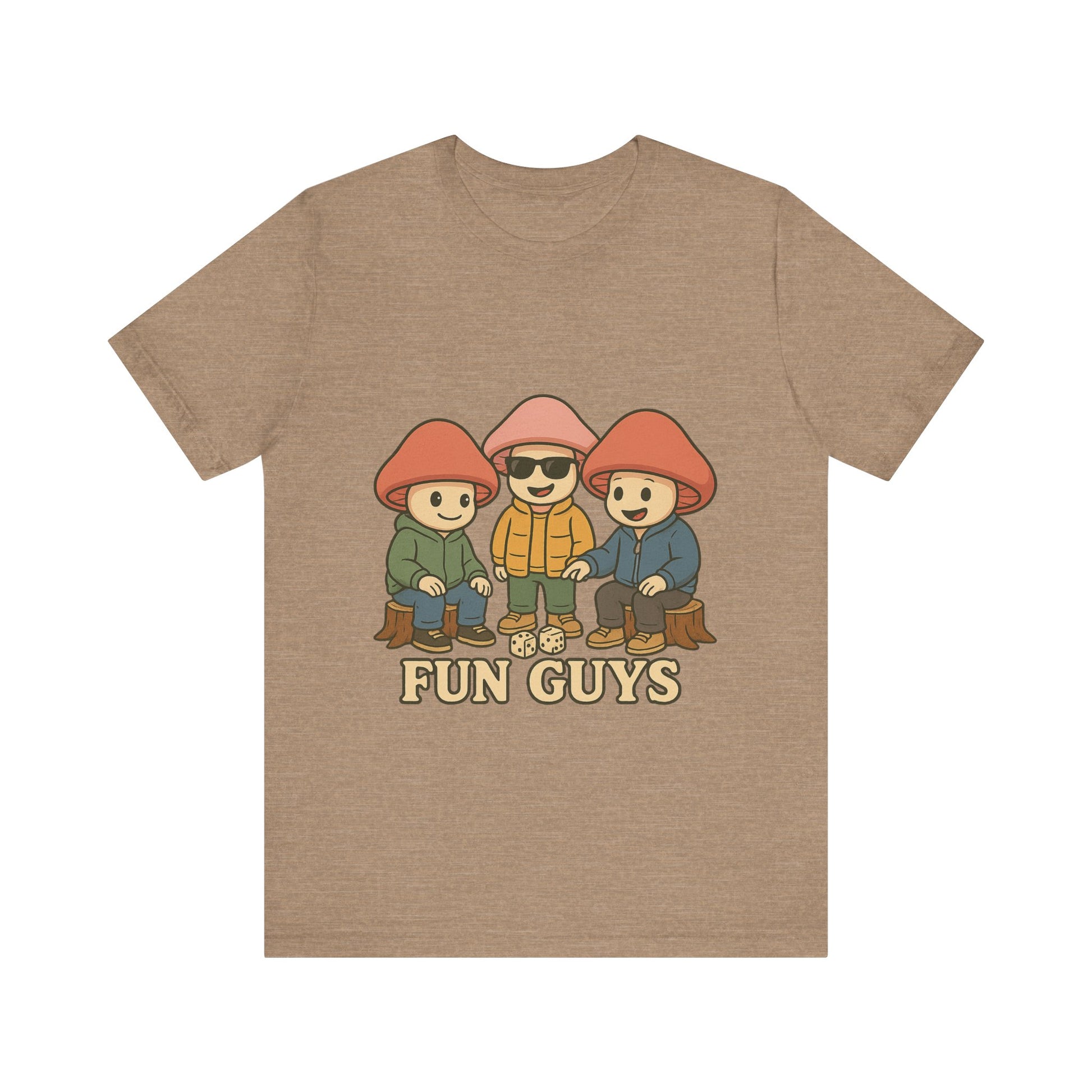 "Fun Guys" Unisex Tee - Whimsical Mushroom Graphic Shirt, Perfect for Nature Lovers, Gifts for Friends, Casual Wear, Mushroom [...]