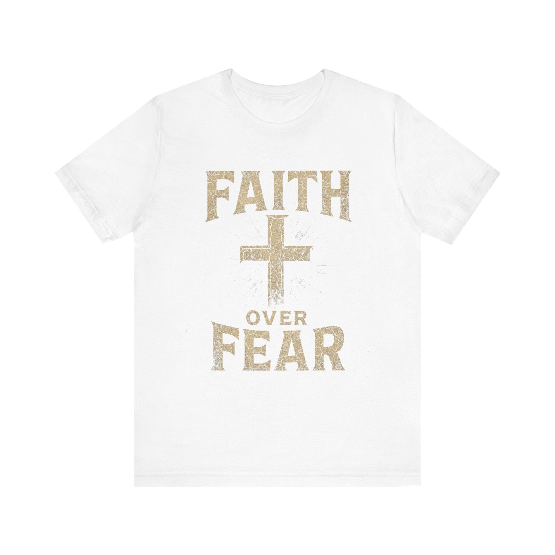 Faith Over Fear Tee, Inspirational Shirt, Christian Apparel, Everyday Wear, Gift for Believers, Faith-Based Clothing