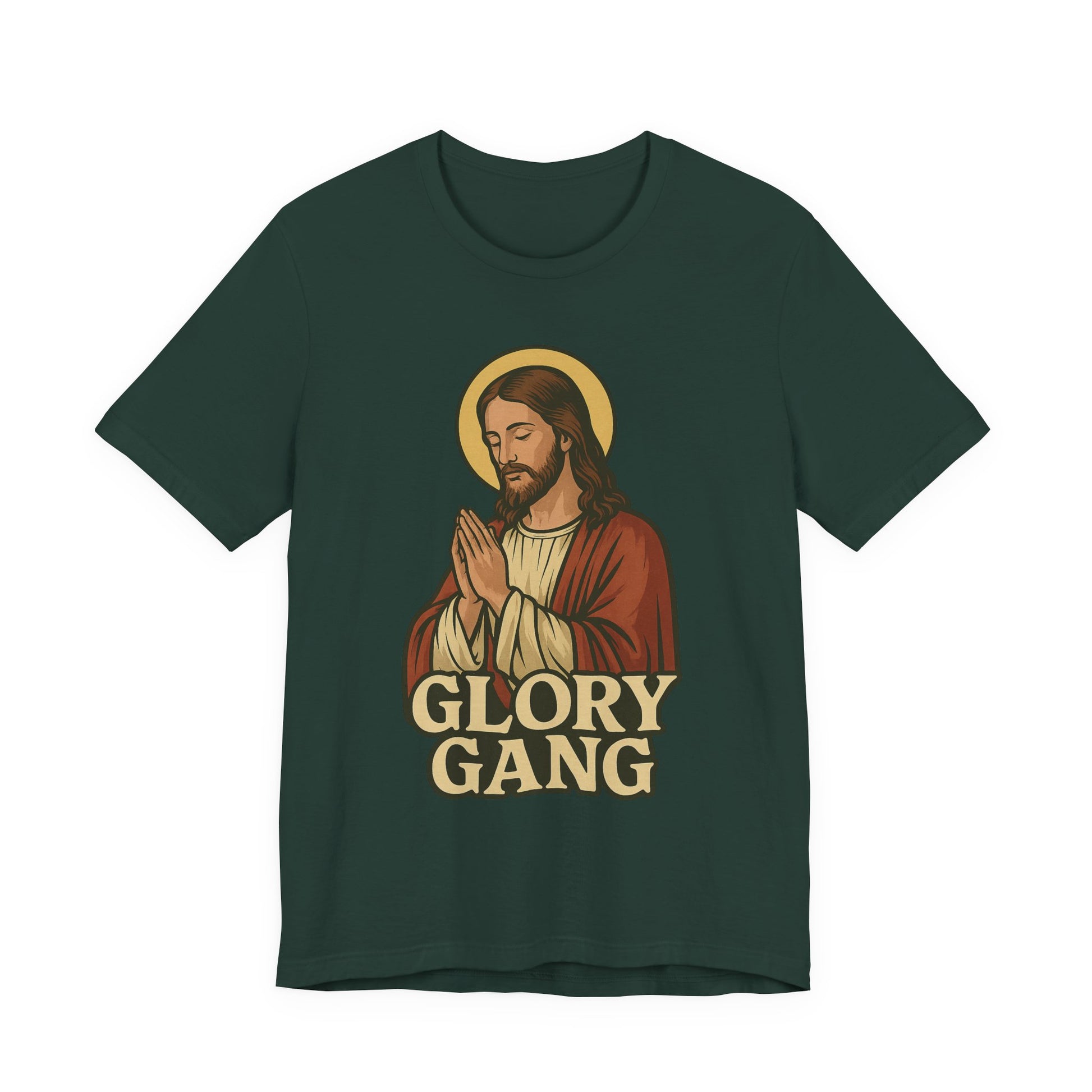 Glory Gang Jesus Tee, Faith Shirt, Christian Apparel, Unisex Graphic Tee, Religious Gift, Inspirational Wear