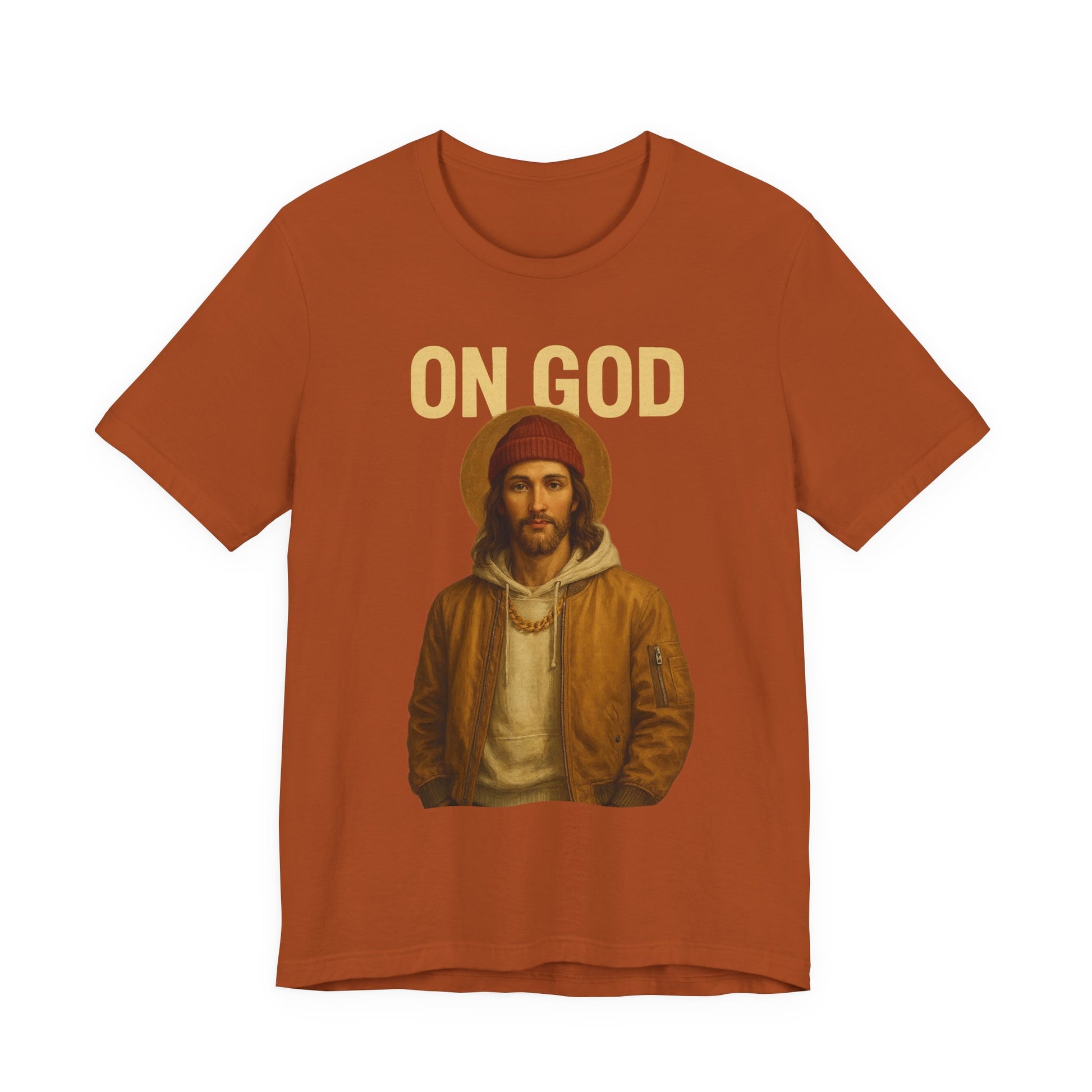 ON GOD Graphic Unisex Tee, Casual Everyday Shirt, Christian Humor Apparel, Gift for Believers, Trendy Streetwear