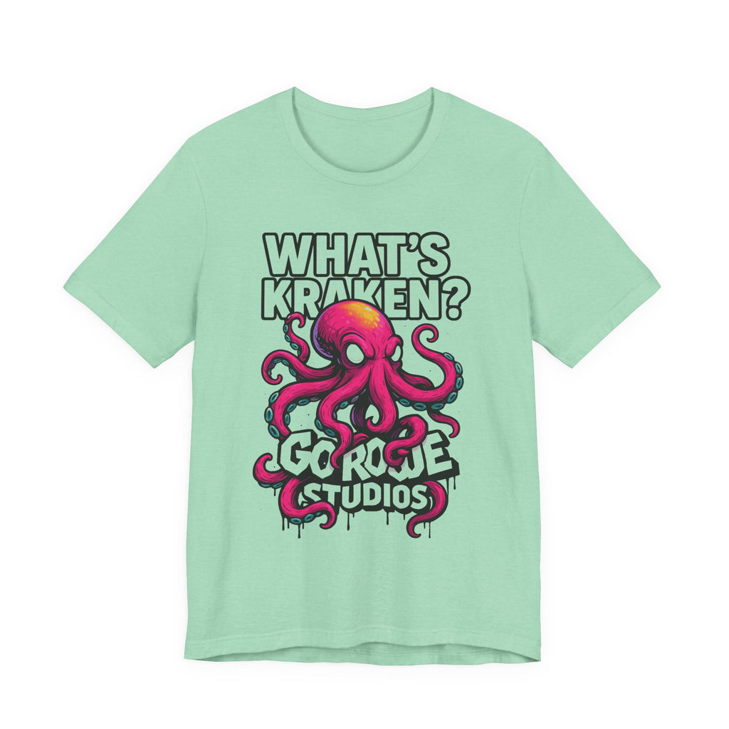 What's Kraken? Unisex Octopus Tee, Funny Shirt, Unique Gift for Ocean Lovers, Birthday, Beachwear, Casual Style, Marine Life