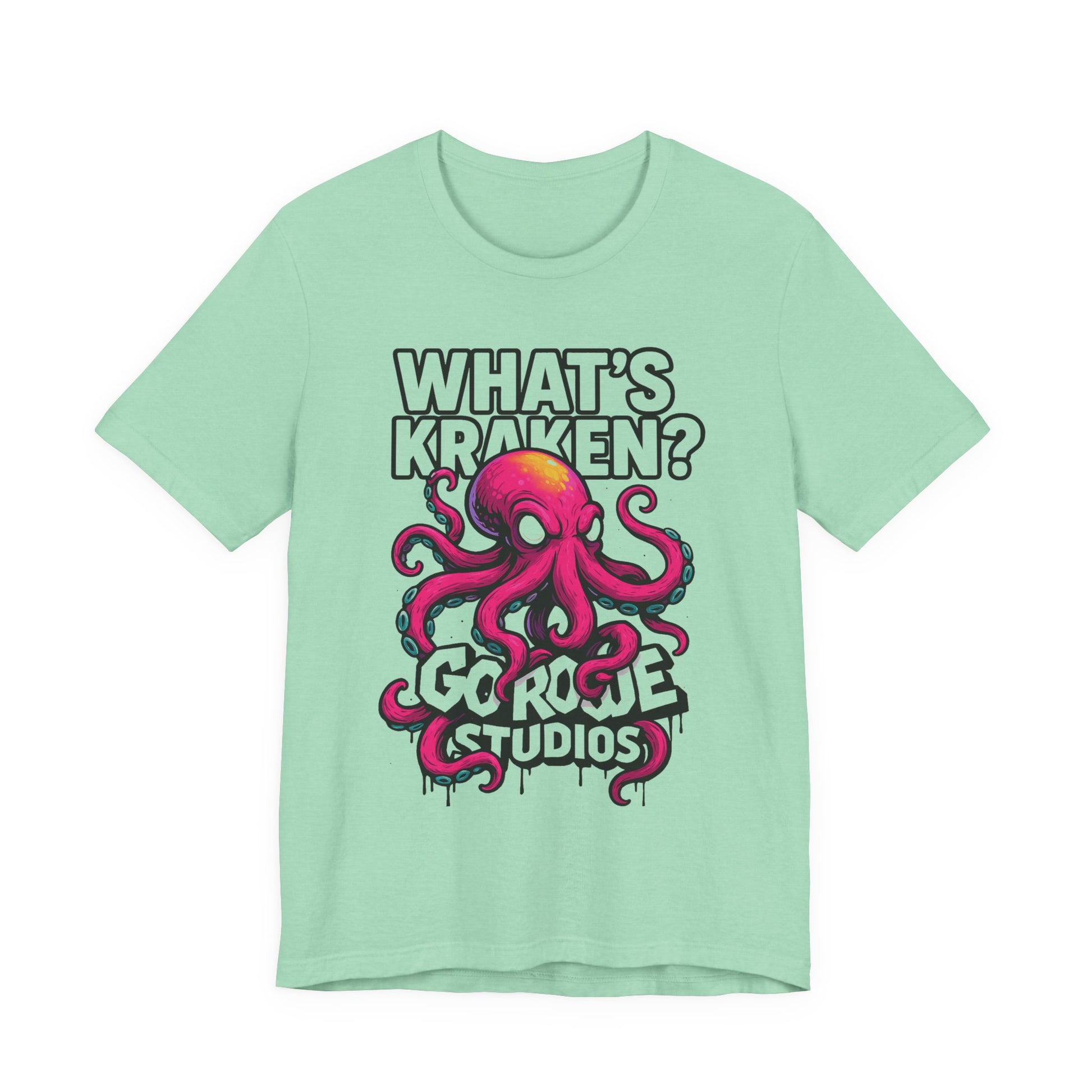 What's Kraken? Unisex Octopus Tee, Funny Shirt, Unique Gift for Ocean Lovers, Birthday, Beachwear, Casual Style, Marine Life