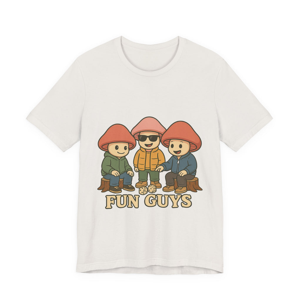 "Fun Guys" Unisex Tee - Whimsical Mushroom Graphic Shirt, Perfect for Nature Lovers, Gifts for Friends, Casual Wear, Mushroom [...]