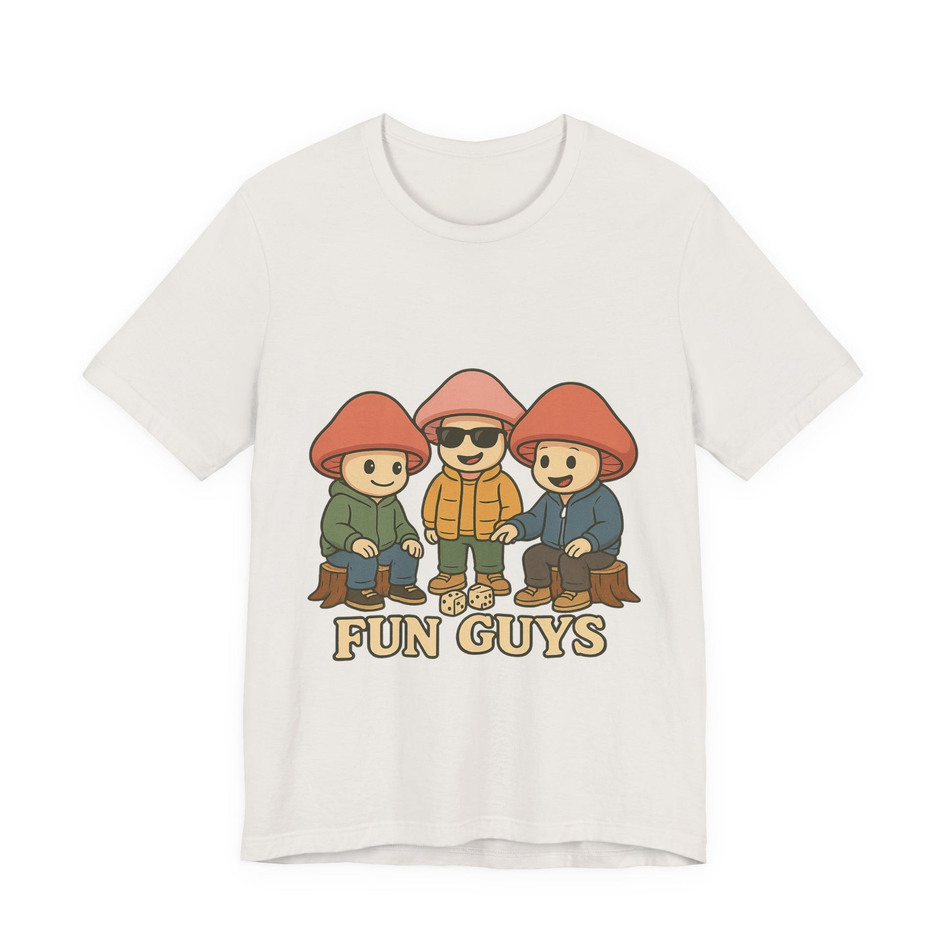 "Fun Guys" Unisex Tee - Whimsical Mushroom Graphic Shirt, Perfect for Nature Lovers, Gifts for Friends, Casual Wear, Mushroom [...]