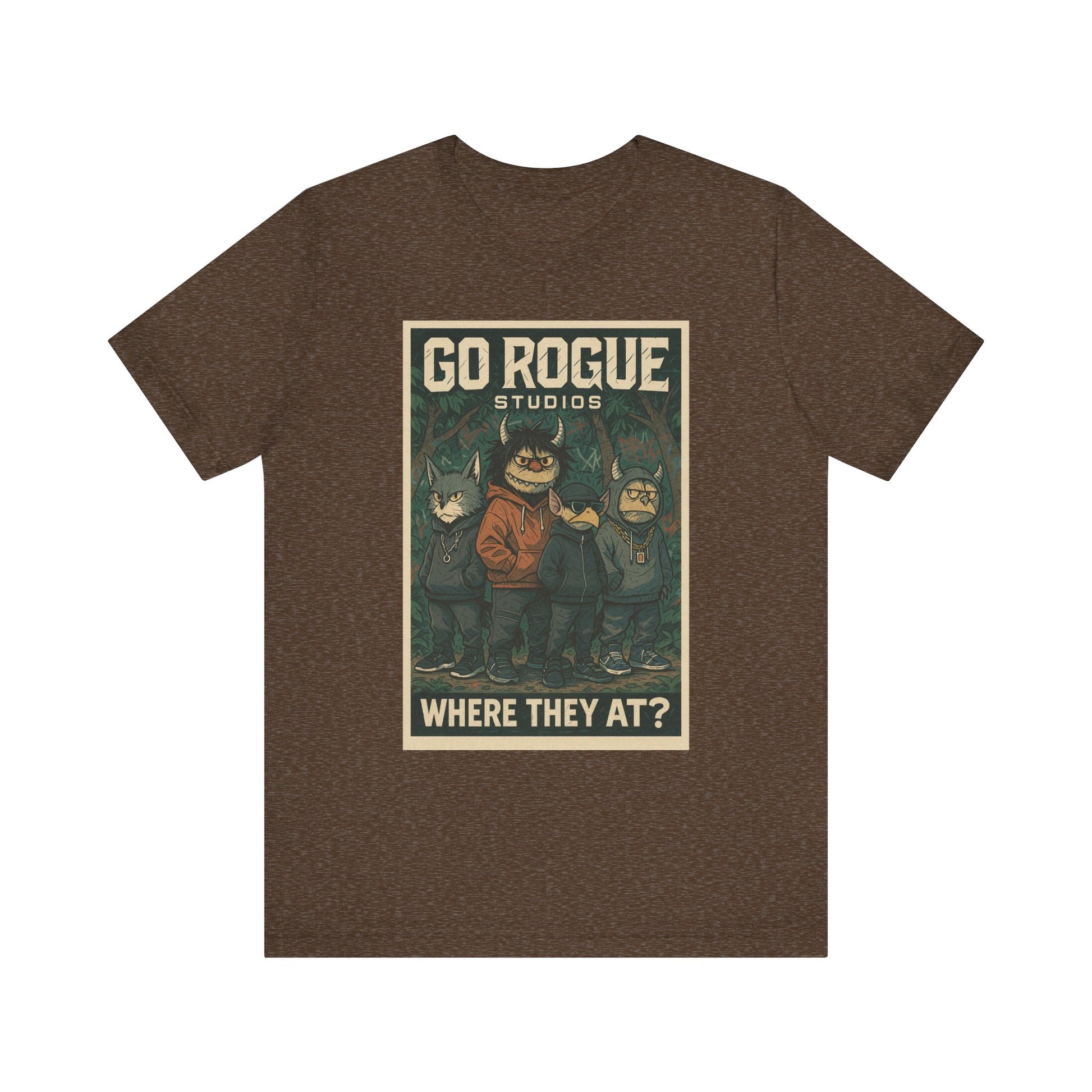 Retro Graphic Tee - Go Rogue Studios, Unisex Short Sleeve, Vintage T-Shirt, Unique Gift, Everyday Wear, Casual Style