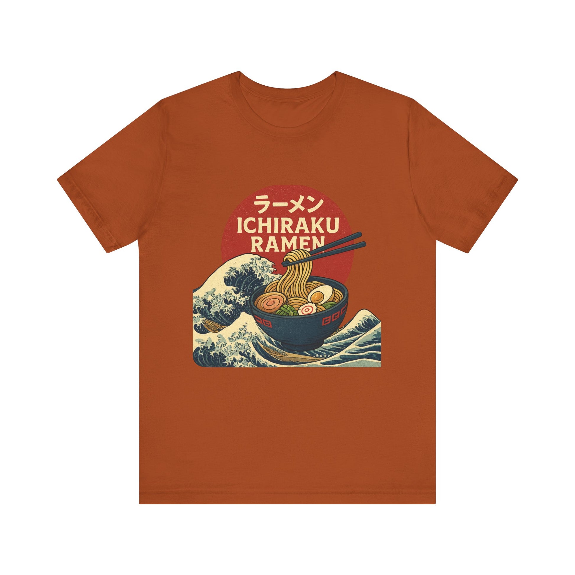 Naruto themed Ichiraku Ramen Unisex Tee, Cozy Anime Merch, Foodie Gift, Casual Streetwear, Perfect for Ramen Lovers, Unique Gift Idea