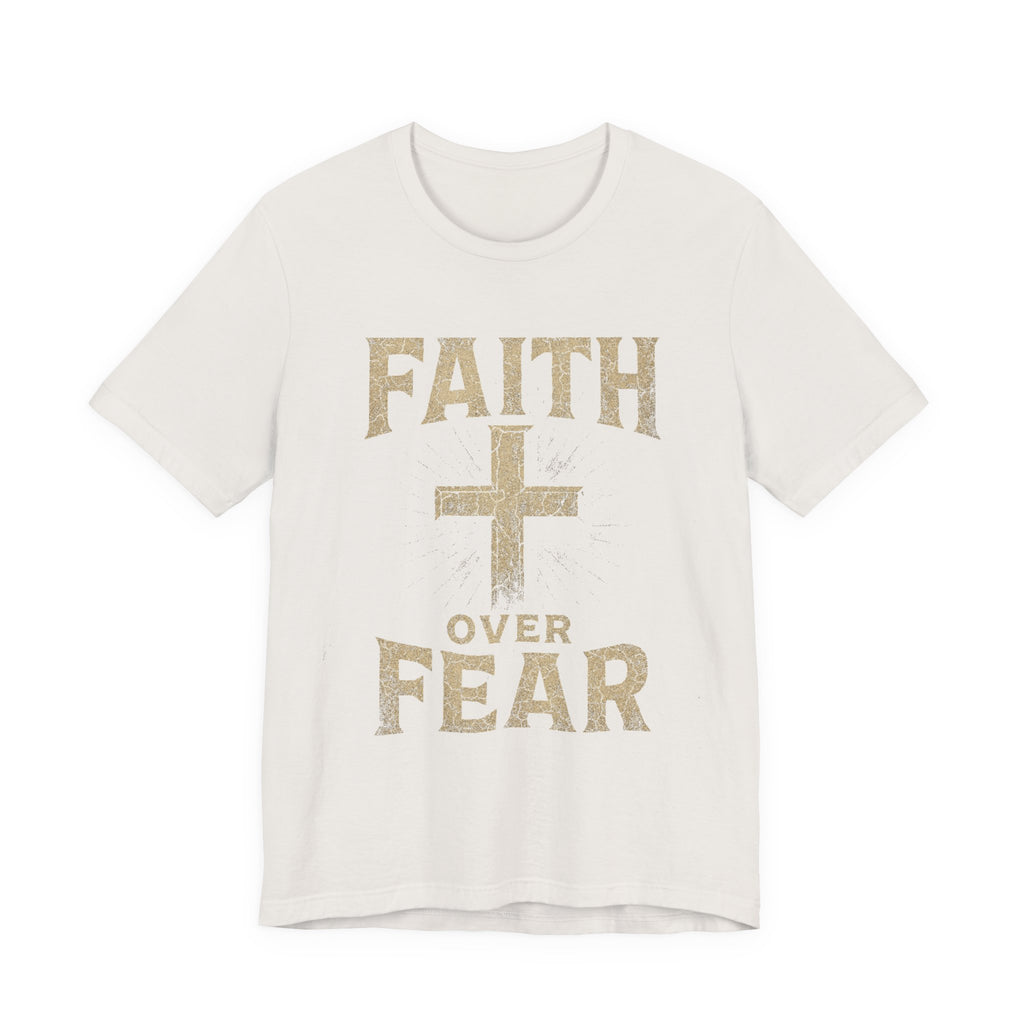Faith Over Fear Tee, Inspirational Shirt, Christian Apparel, Everyday Wear, Gift for Believers, Faith-Based Clothing