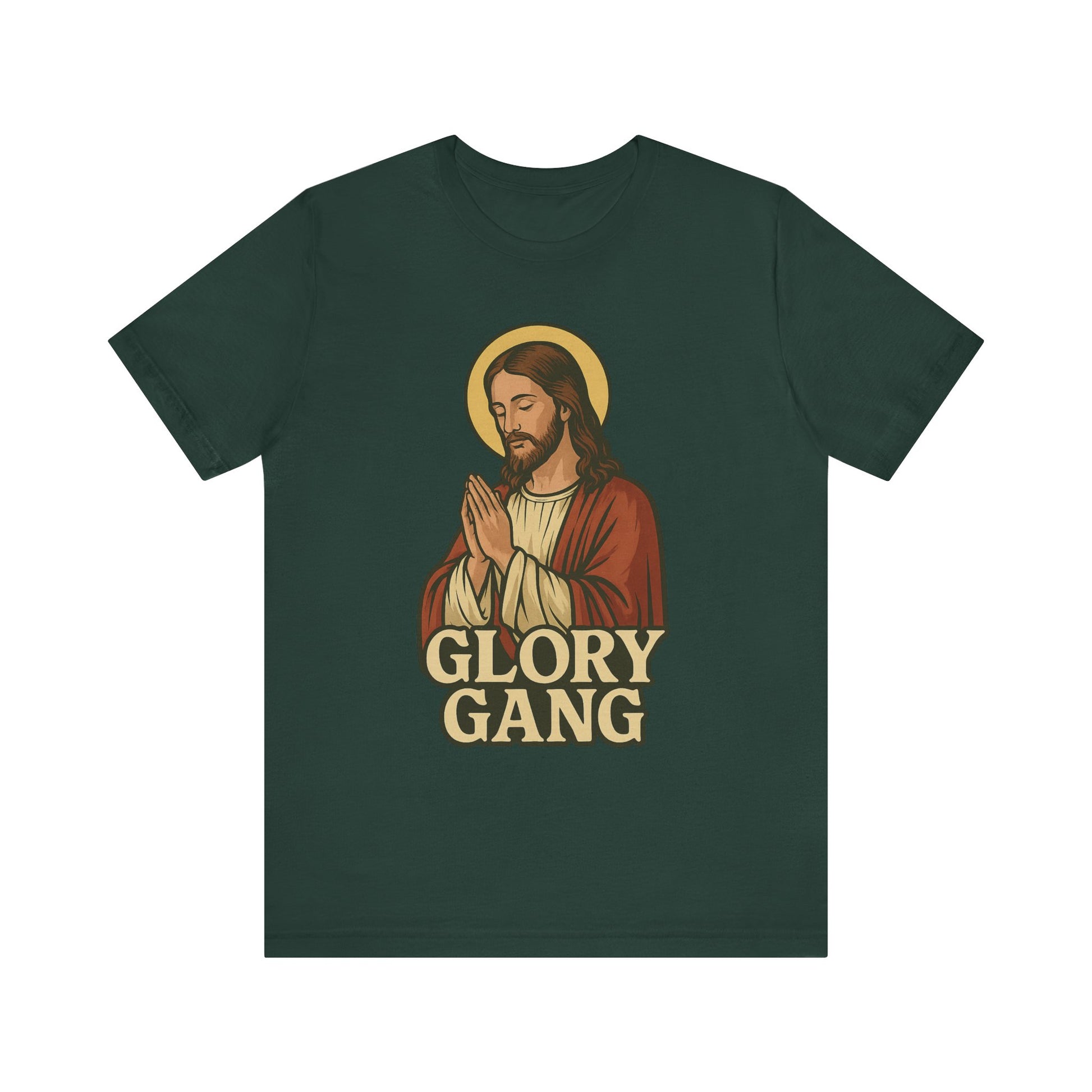 Glory Gang Jesus Tee, Faith Shirt, Christian Apparel, Unisex Graphic Tee, Religious Gift, Inspirational Wear
