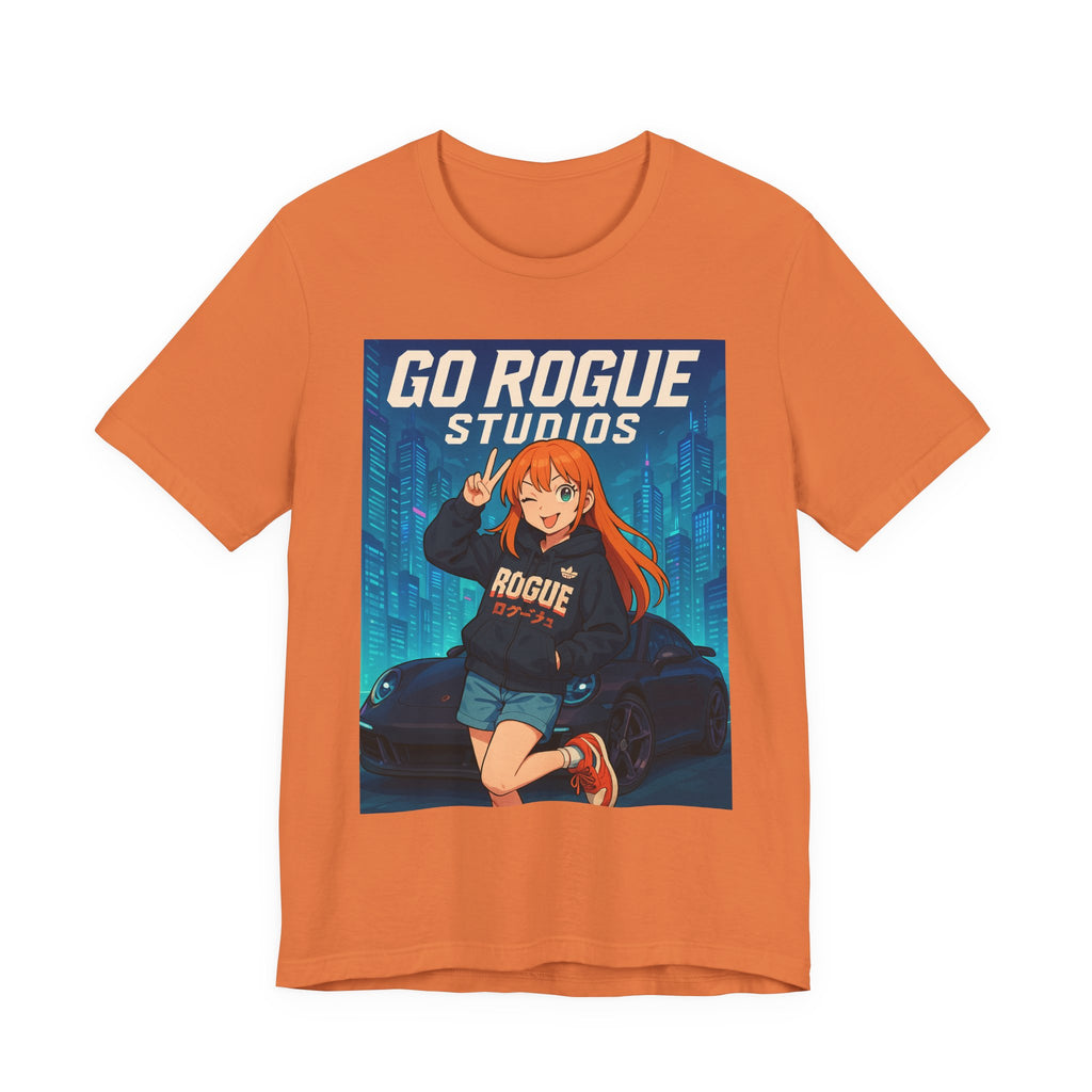 Anime-Inspired Rogue Studios Tee, Casual Unisex T-Shirt, Geek Gift, Streetwear, Trendy Apparel, Birthday, Art Enthusiast