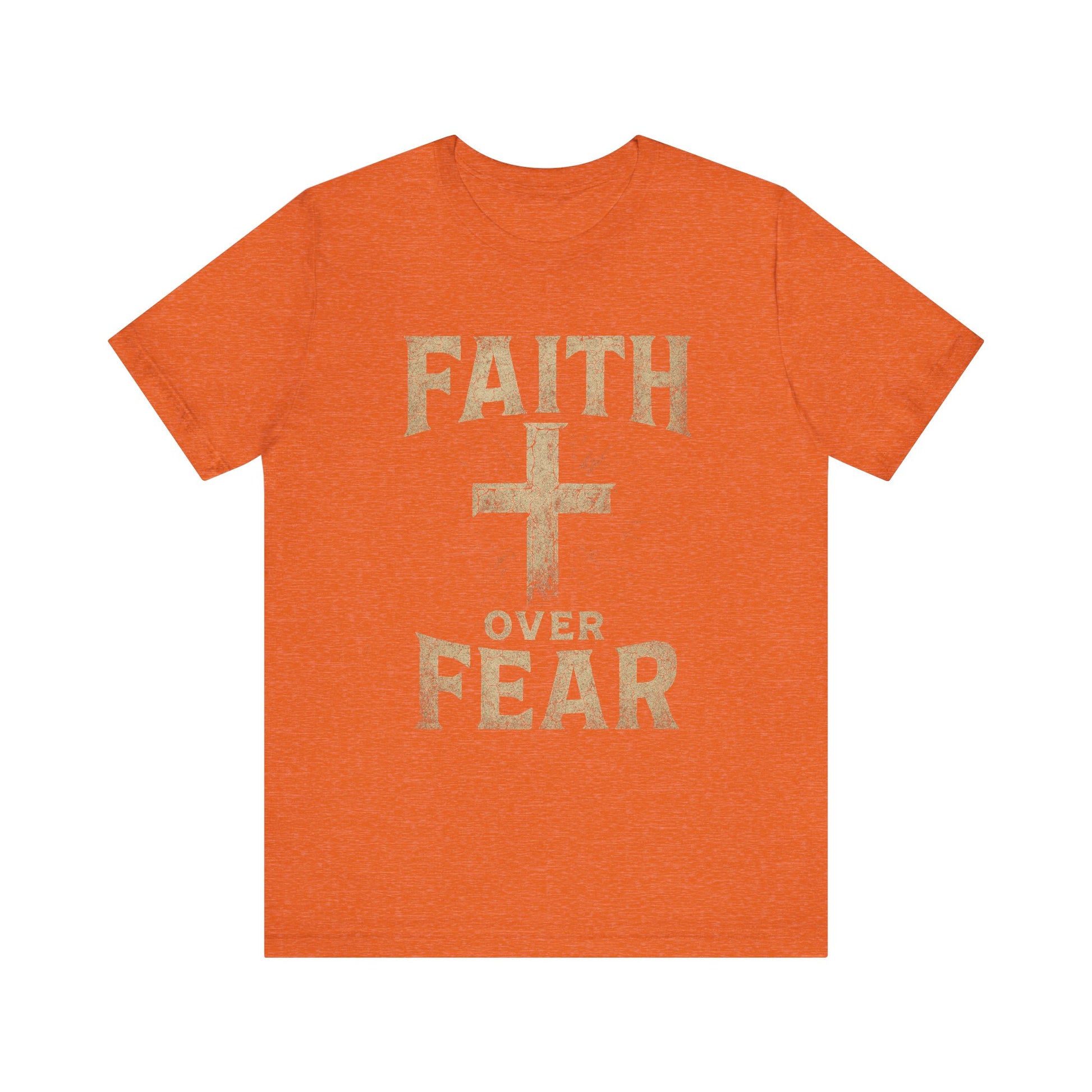 Faith Over Fear Tee, Inspirational Shirt, Christian Apparel, Everyday Wear, Gift for Believers, Faith-Based Clothing