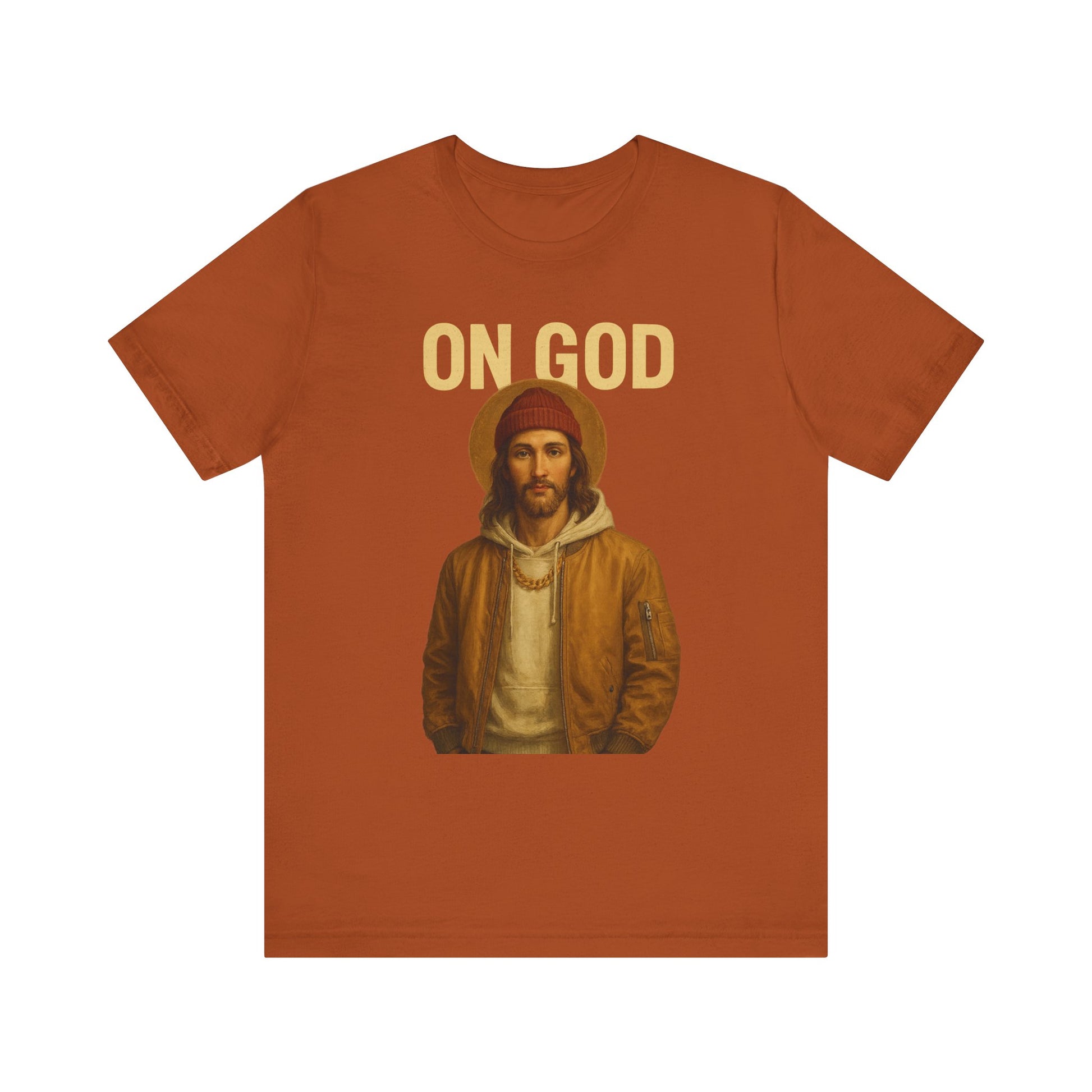 ON GOD Graphic Unisex Tee, Casual Everyday Shirt, Christian Humor Apparel, Gift for Believers, Trendy Streetwear