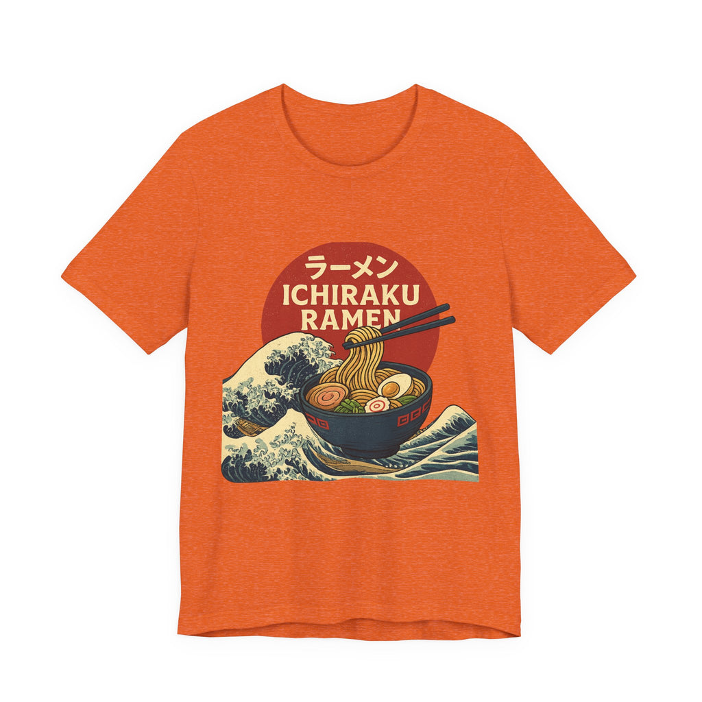 Naruto themed Ichiraku Ramen Unisex Tee, Cozy Anime Merch, Foodie Gift, Casual Streetwear, Perfect for Ramen Lovers, Unique Gift Idea