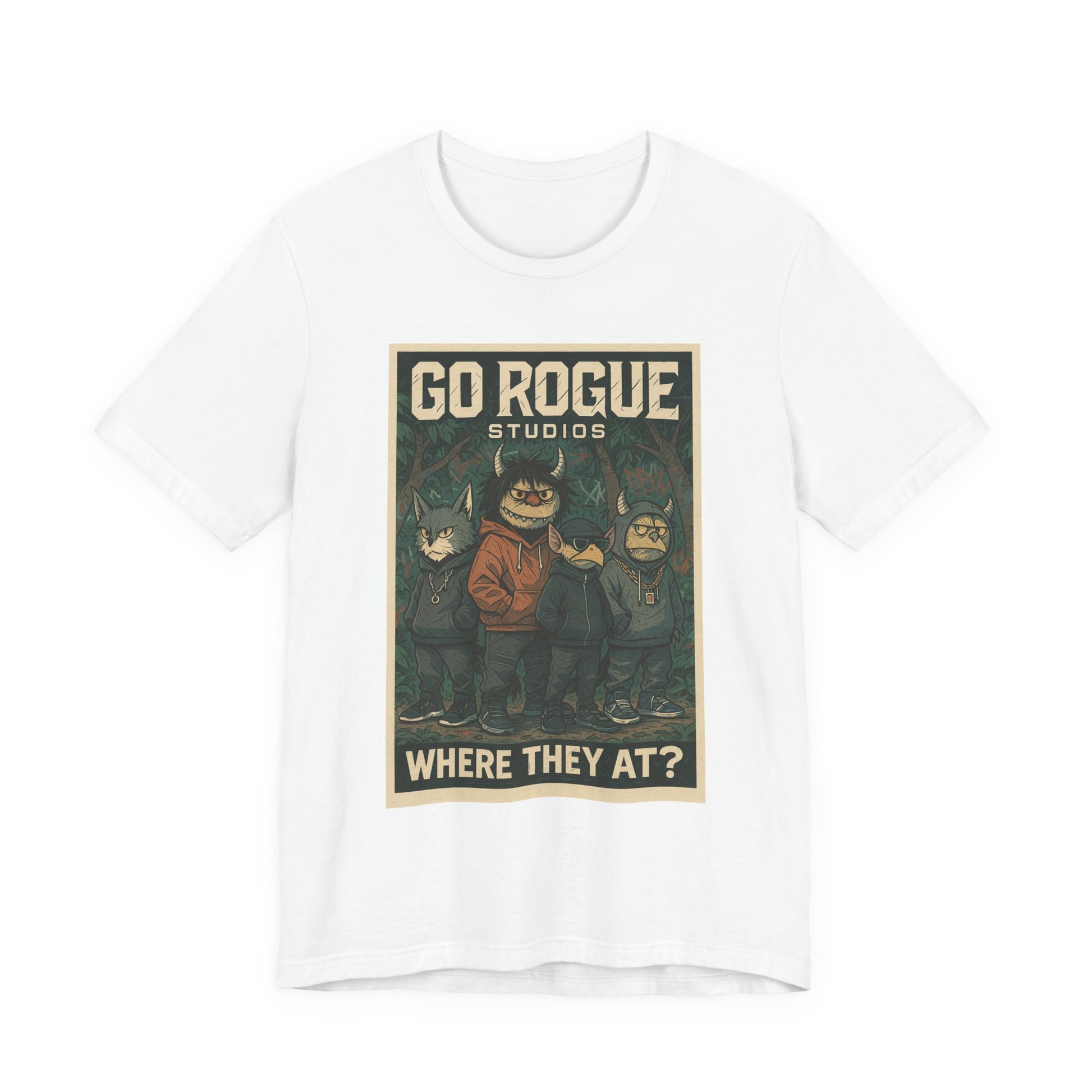 Retro Graphic Tee - Go Rogue Studios, Unisex Short Sleeve, Vintage T-Shirt, Unique Gift, Everyday Wear, Casual Style