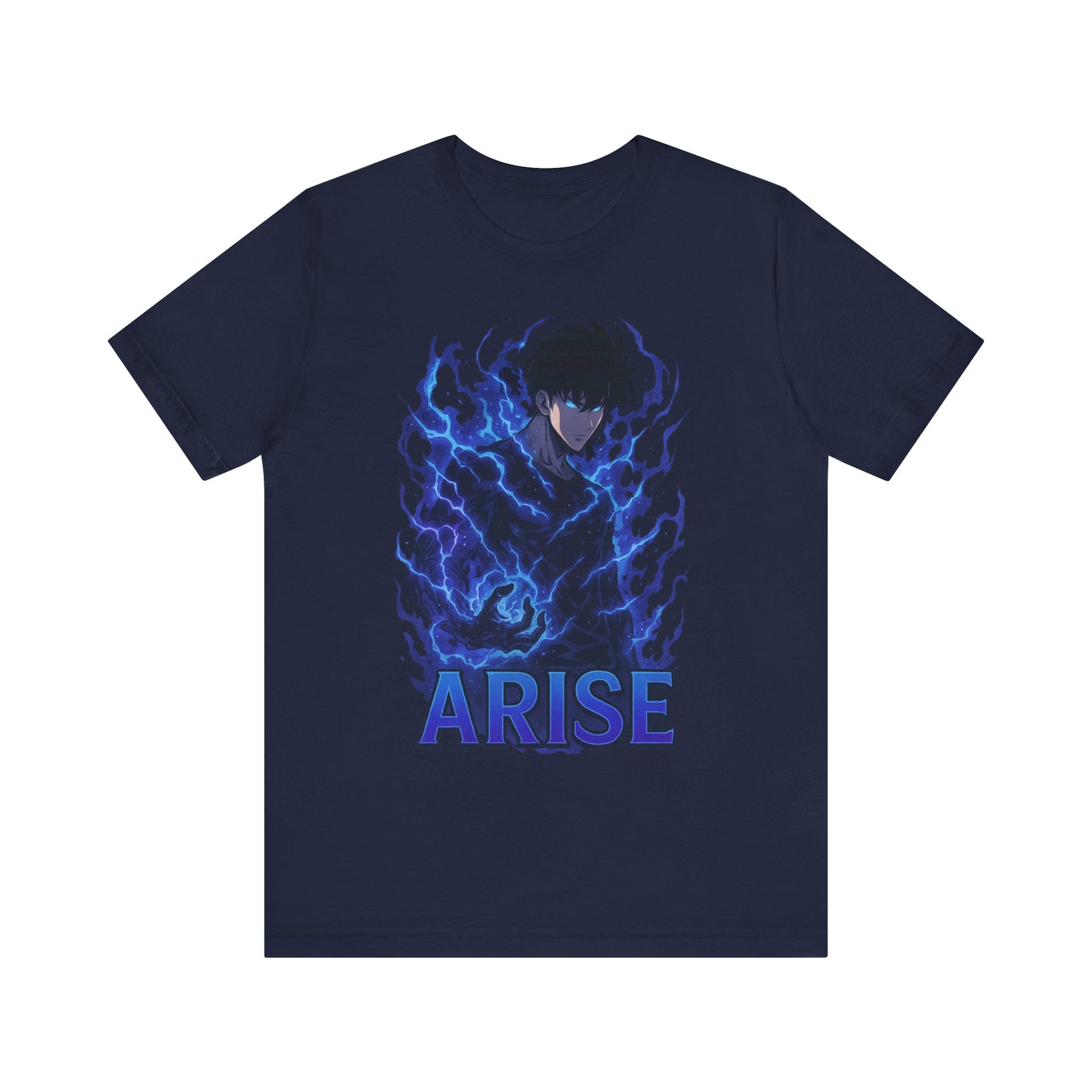 Sung Jinwoo from Solo Leveling-Electric Vibes Graphic Tee, Unisex Comfort T-Shirt, Casual Everyday Wear, Anime Inspired Top, Gift for Fans, Print on Demand