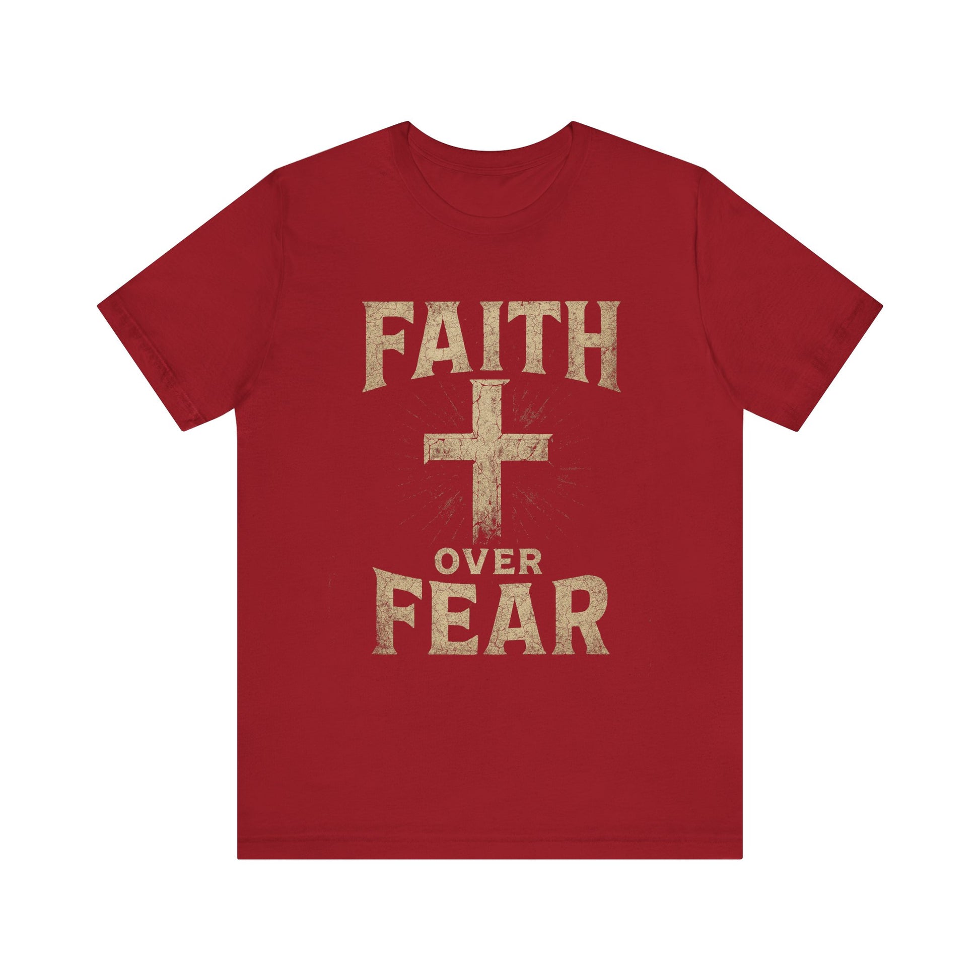 Faith Over Fear Tee, Inspirational Shirt, Christian Apparel, Everyday Wear, Gift for Believers, Faith-Based Clothing