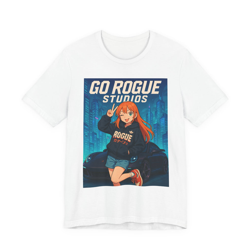 Anime-Inspired Rogue Studios Tee, Casual Unisex T-Shirt, Geek Gift, Streetwear, Trendy Apparel, Birthday, Art Enthusiast
