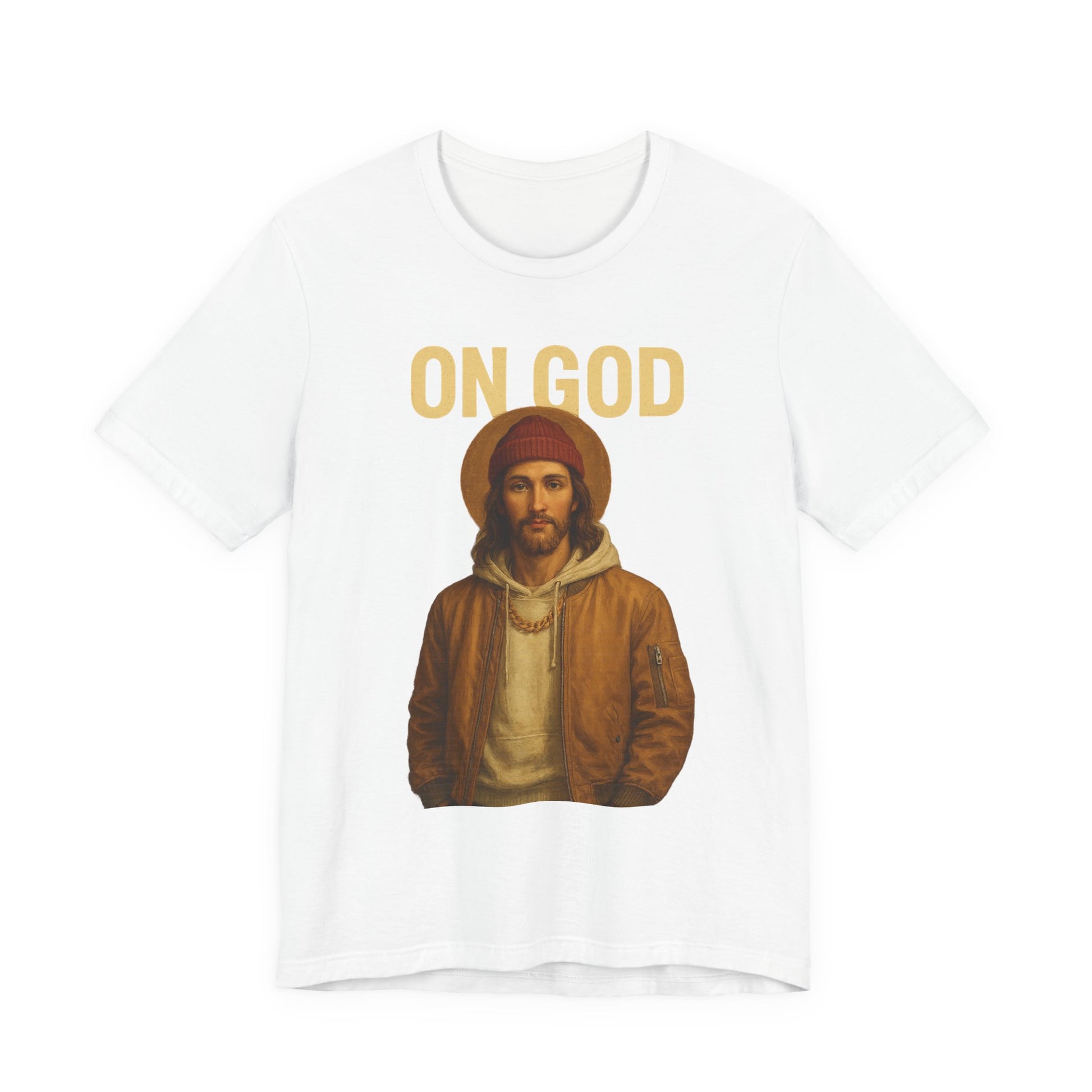 ON GOD Graphic Unisex Tee, Casual Everyday Shirt, Christian Humor Apparel, Gift for Believers, Trendy Streetwear