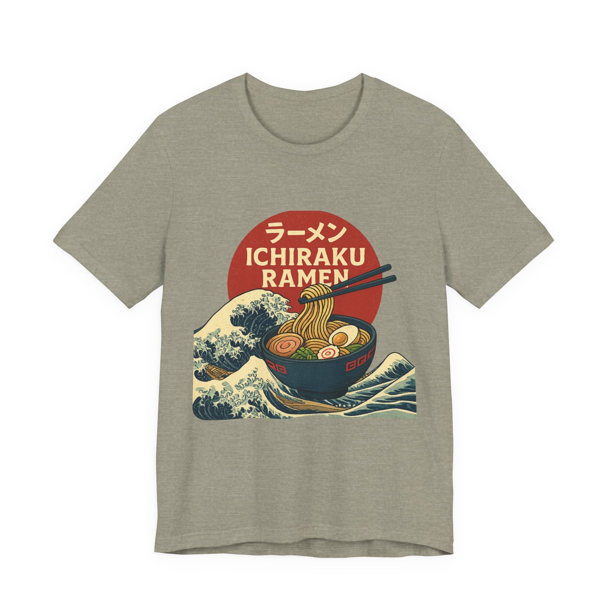 Naruto themed Ichiraku Ramen Unisex Tee, Cozy Anime Merch, Foodie Gift, Casual Streetwear, Perfect for Ramen Lovers, Unique Gift Idea
