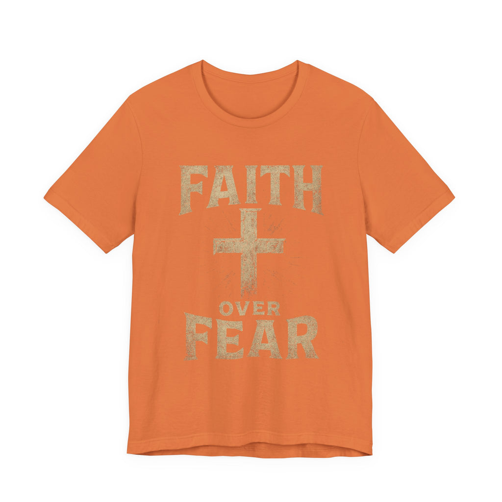 Faith Over Fear Tee, Inspirational Shirt, Christian Apparel, Everyday Wear, Gift for Believers, Faith-Based Clothing