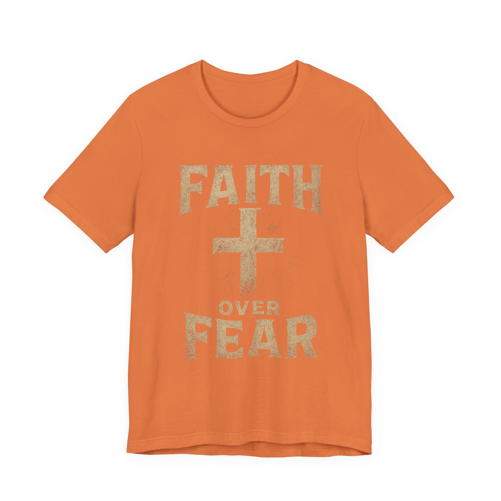 Faith Over Fear Tee, Inspirational Shirt, Christian Apparel, Everyday Wear, Gift for Believers, Faith-Based Clothing