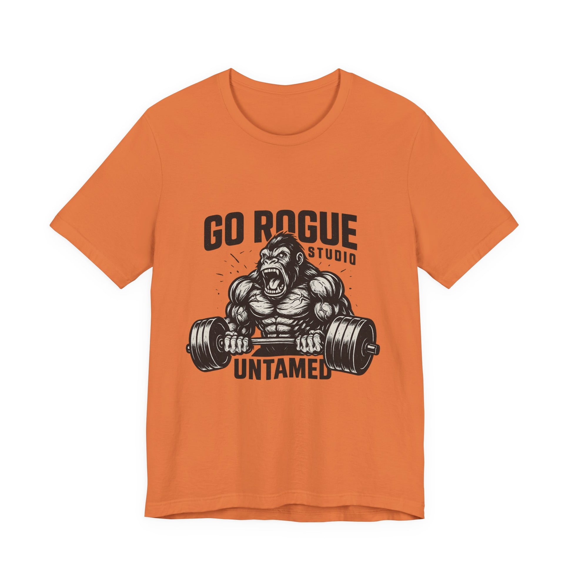 Gym Motivational Tee - Go Rogue Studio, Workout Shirt, Fitness Apparel, Unisex Exercise Tee, Casual Gym Wear, Untamed Fitness Designs