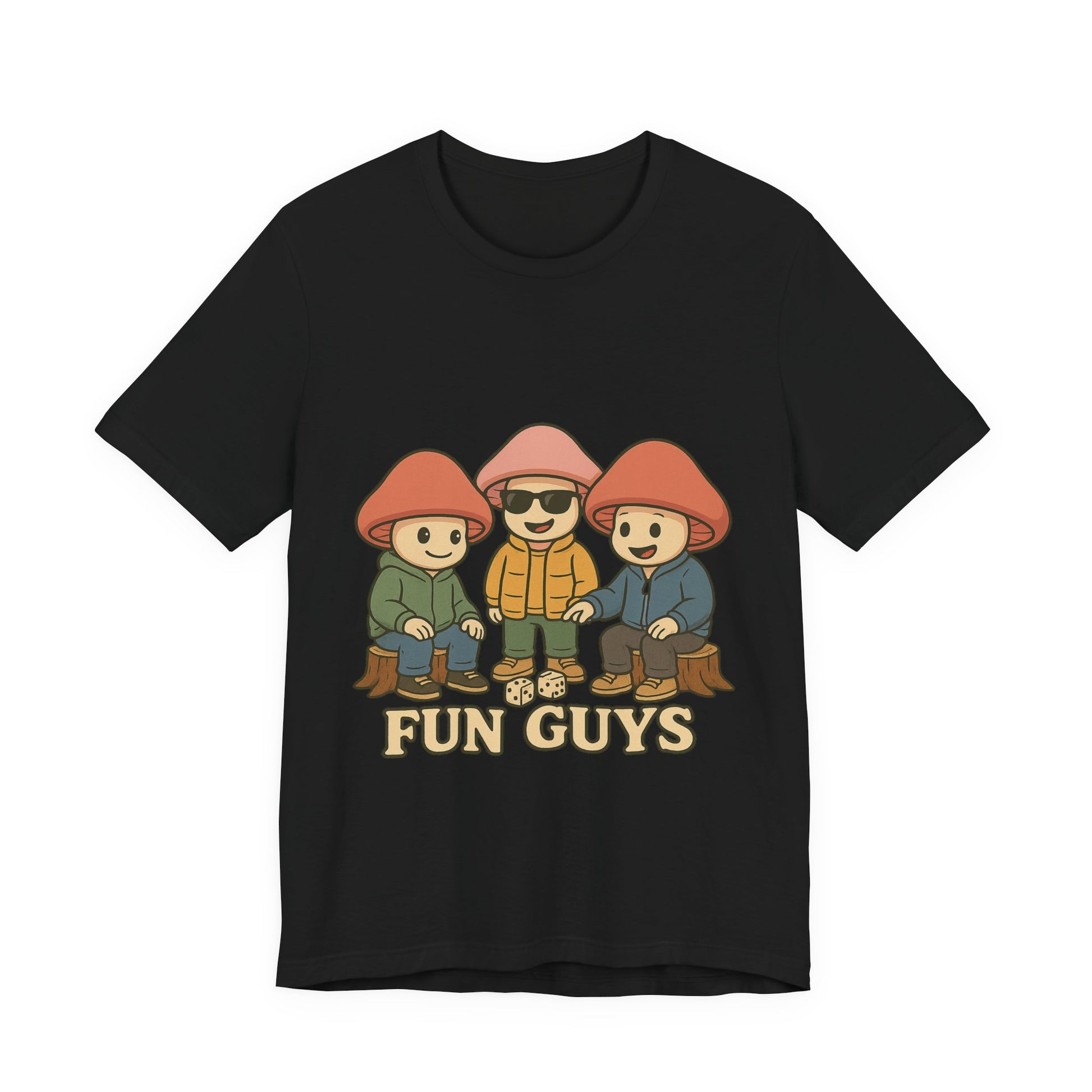 "Fun Guys" Unisex Tee - Whimsical Mushroom Graphic Shirt, Perfect for Nature Lovers, Gifts for Friends, Casual Wear, Mushroom [...]
