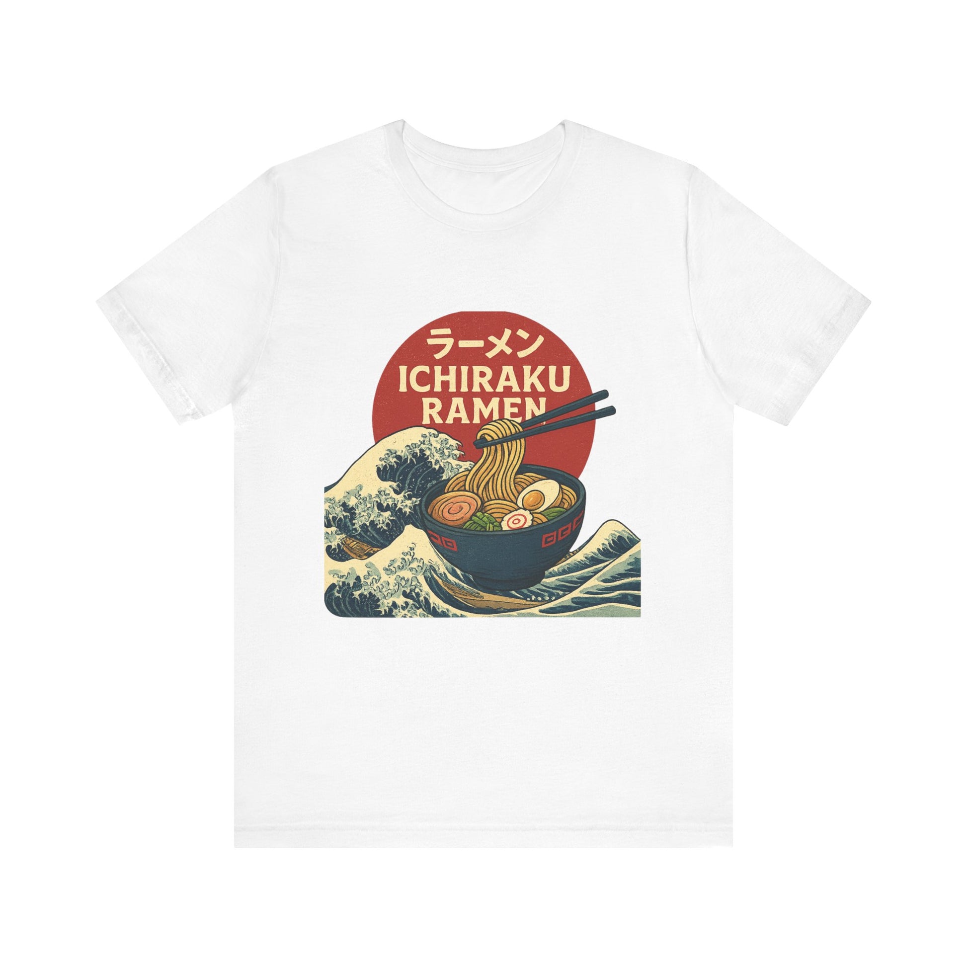 Naruto themed Ichiraku Ramen Unisex Tee, Cozy Anime Merch, Foodie Gift, Casual Streetwear, Perfect for Ramen Lovers, Unique Gift Idea
