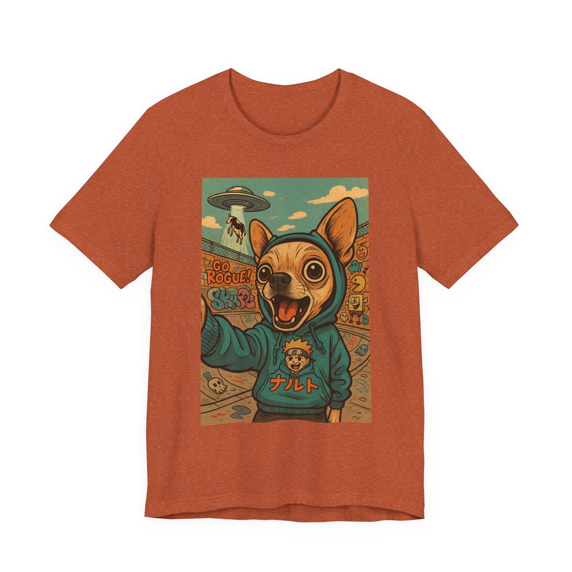 Charming Alien Dog Tee, Fun Graphic T-Shirt for Dog Lovers, Quirky Pet Apparel, Perfect Gift for Every Occasion, Unique Dog Owner Gift