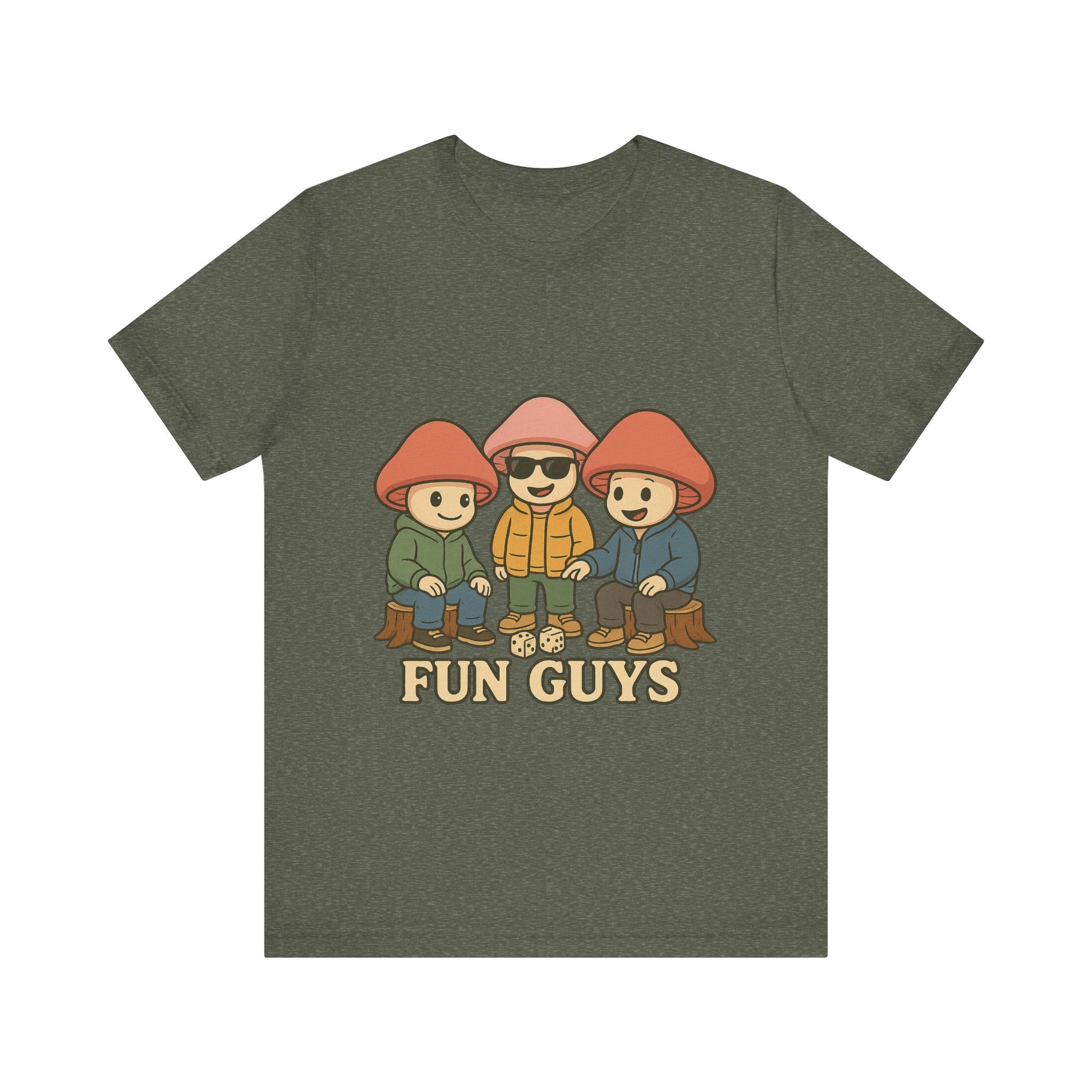 "Fun Guys" Unisex Tee - Whimsical Mushroom Graphic Shirt, Perfect for Nature Lovers, Gifts for Friends, Casual Wear, Mushroom [...]