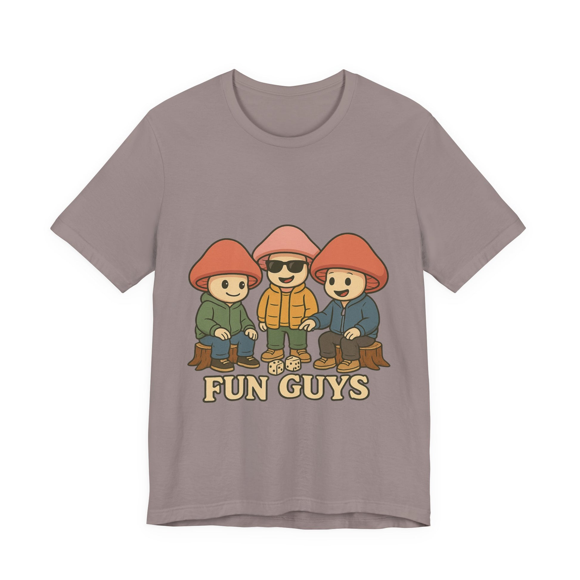 "Fun Guys" Unisex Tee - Whimsical Mushroom Graphic Shirt, Perfect for Nature Lovers, Gifts for Friends, Casual Wear, Mushroom [...]