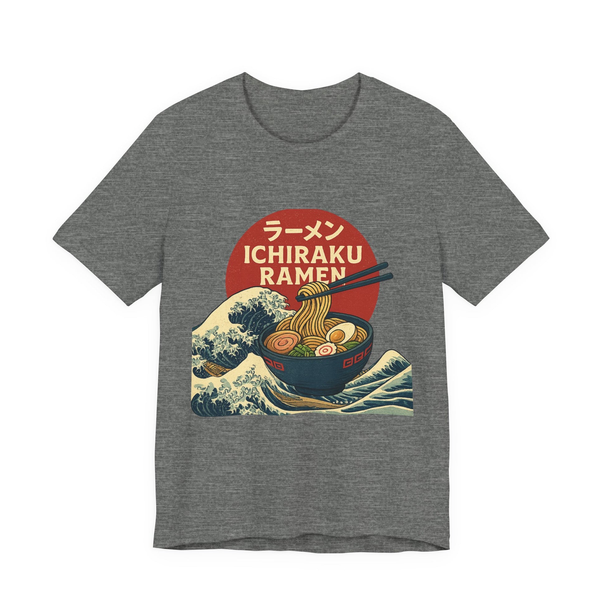Naruto themed Ichiraku Ramen Unisex Tee, Cozy Anime Merch, Foodie Gift, Casual Streetwear, Perfect for Ramen Lovers, Unique Gift Idea