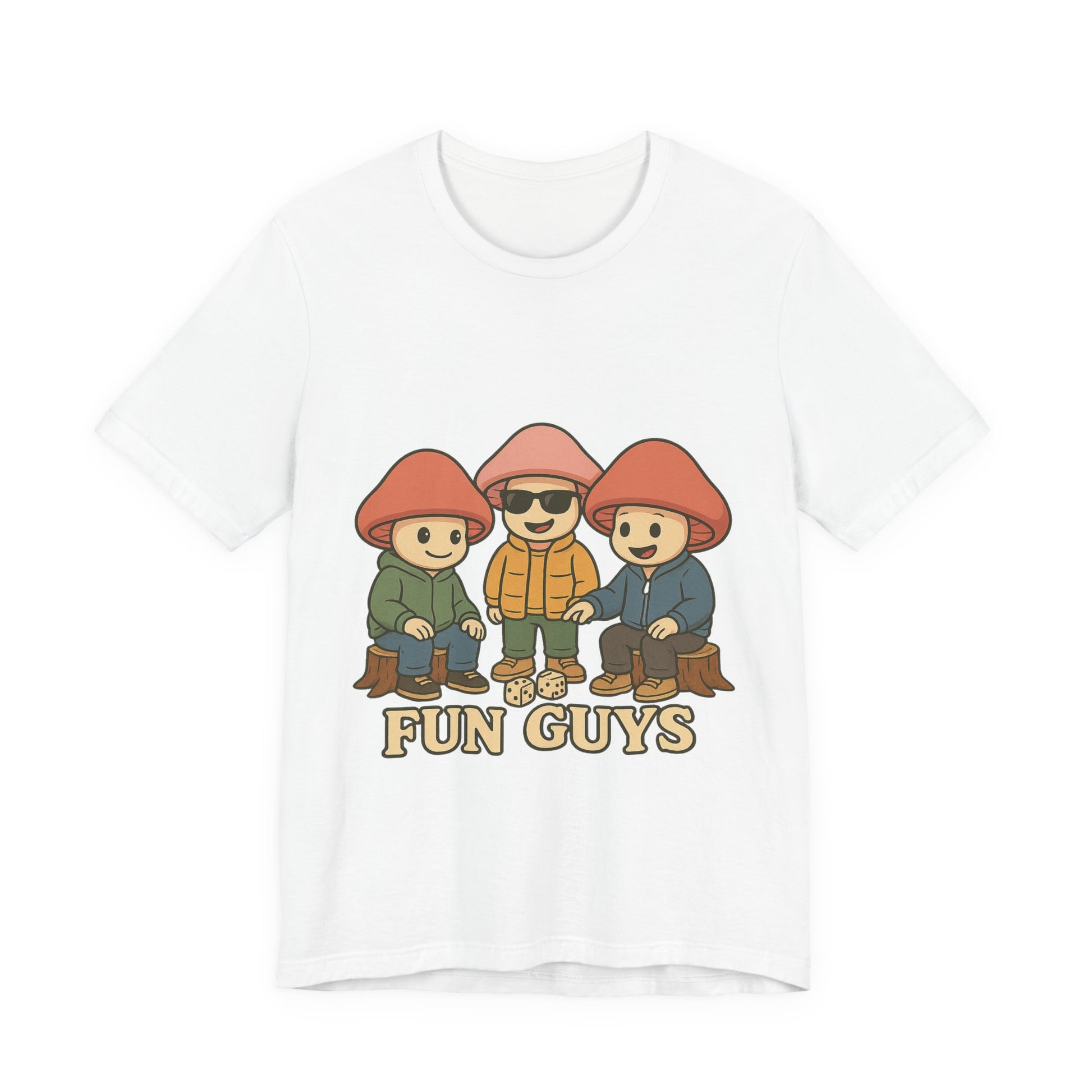 "Fun Guys" Unisex Tee - Whimsical Mushroom Graphic Shirt, Perfect for Nature Lovers, Gifts for Friends, Casual Wear, Mushroom [...]