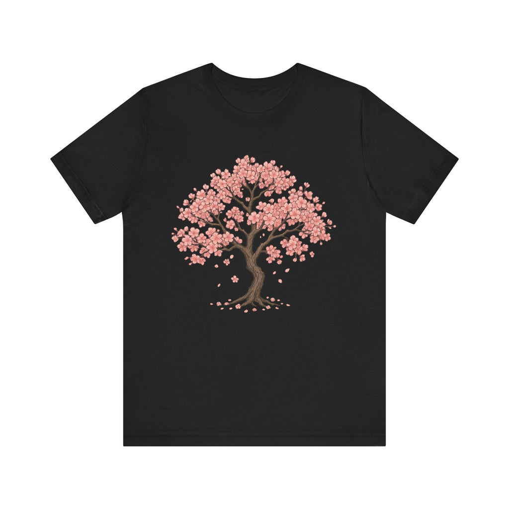 Cherry Blossom Tree Unisex Tee, Nature Lover Shirt, Spring Apparel, Gift for Her, Casual Wear, Eco-Friendly Clothing