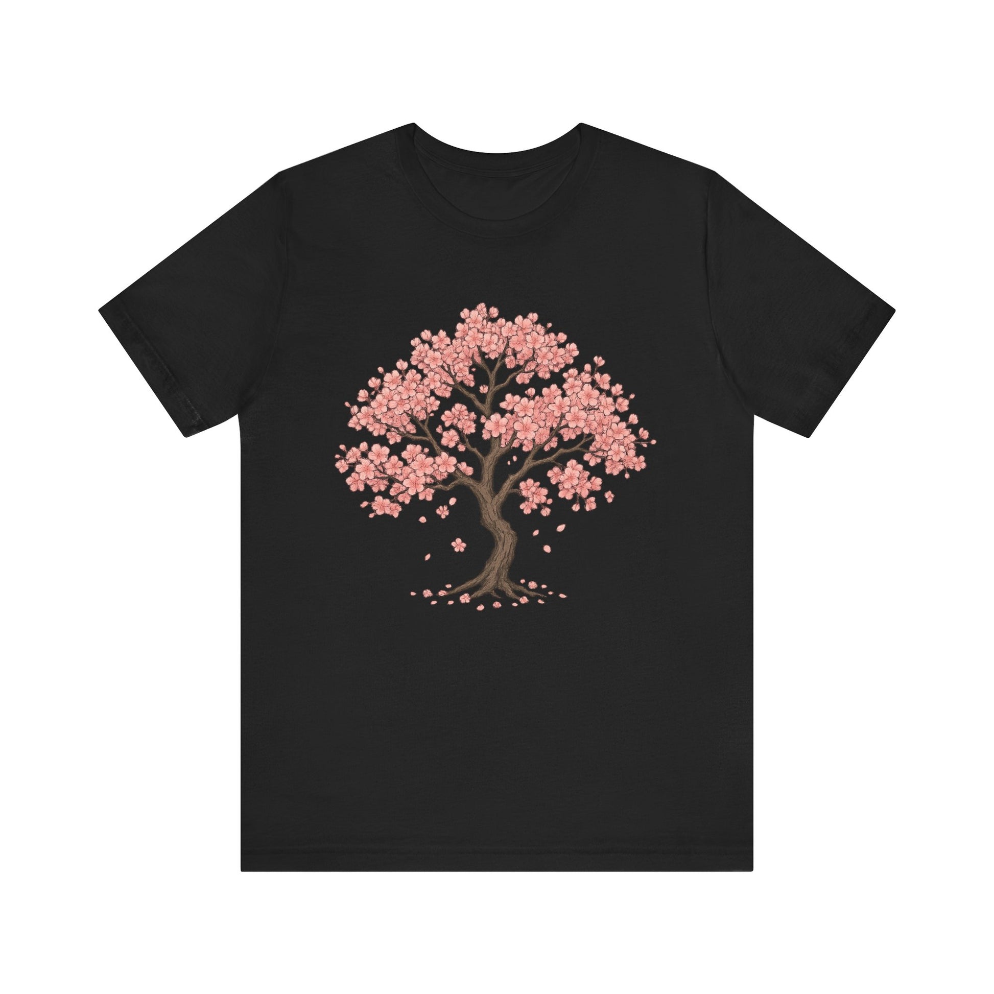 Cherry Blossom Tree Unisex Tee, Nature Lover Shirt, Spring Apparel, Gift for Her, Casual Wear, Eco-Friendly Clothing