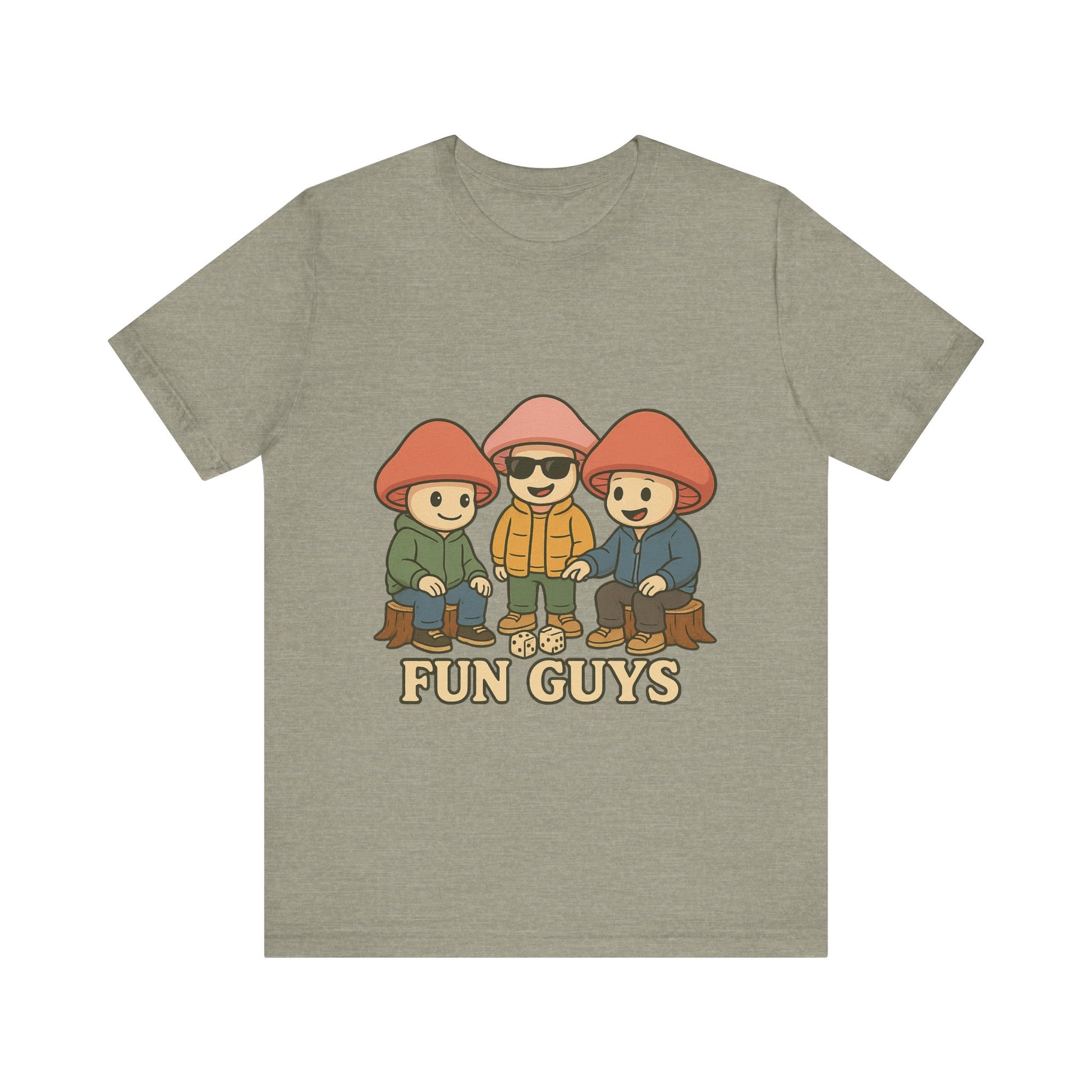 "Fun Guys" Unisex Tee - Whimsical Mushroom Graphic Shirt, Perfect for Nature Lovers, Gifts for Friends, Casual Wear, Mushroom [...]