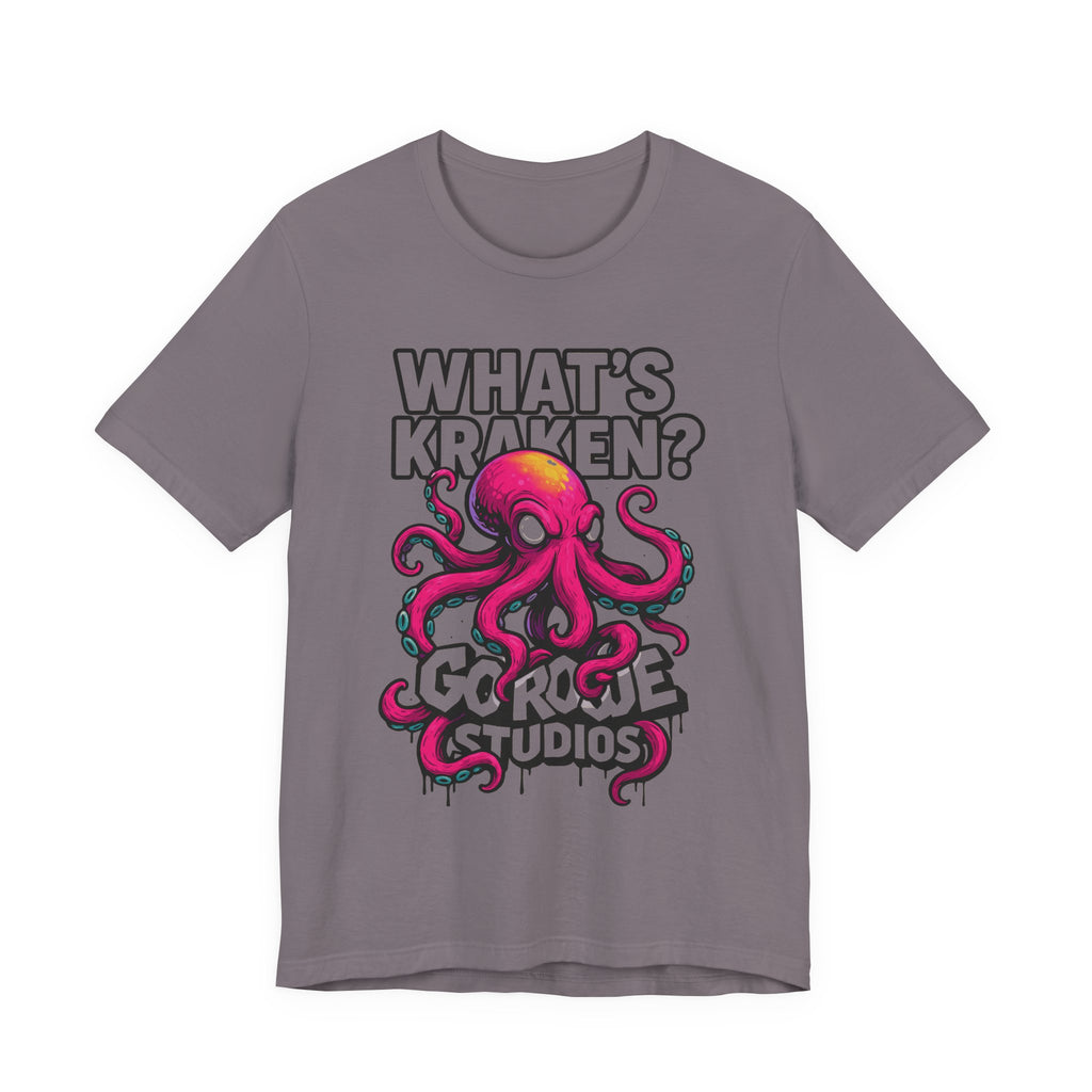 What's Kraken? Unisex Octopus Tee, Funny Shirt, Unique Gift for Ocean Lovers, Birthday, Beachwear, Casual Style, Marine Life