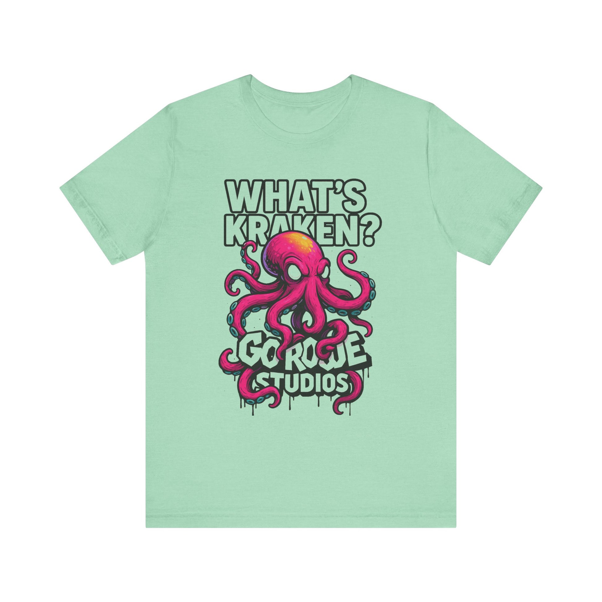 What's Kraken? Unisex Octopus Tee, Funny Shirt, Unique Gift for Ocean Lovers, Birthday, Beachwear, Casual Style, Marine Life