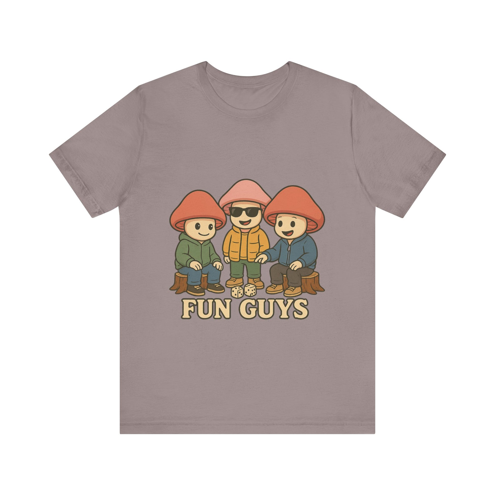 "Fun Guys" Unisex Tee - Whimsical Mushroom Graphic Shirt, Perfect for Nature Lovers, Gifts for Friends, Casual Wear, Mushroom [...]