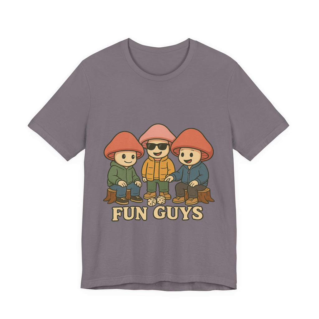 "Fun Guys" Unisex Tee - Whimsical Mushroom Graphic Shirt, Perfect for Nature Lovers, Gifts for Friends, Casual Wear, Mushroom [...]