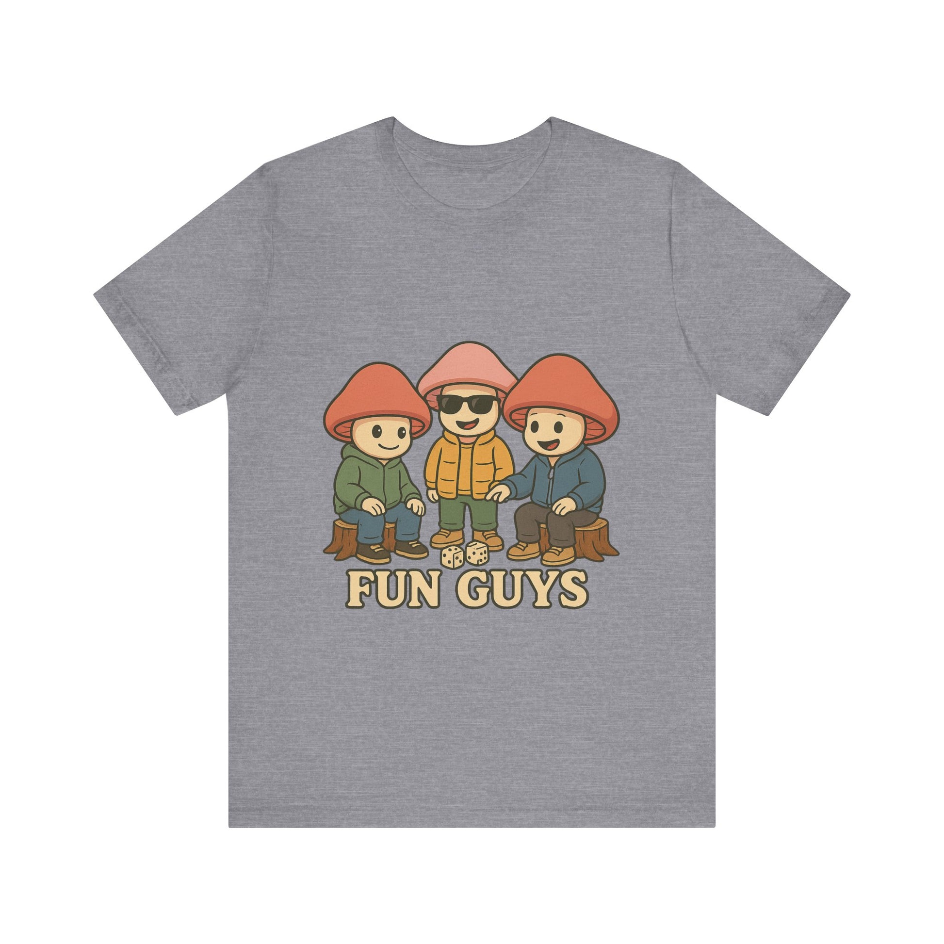 "Fun Guys" Unisex Tee - Whimsical Mushroom Graphic Shirt, Perfect for Nature Lovers, Gifts for Friends, Casual Wear, Mushroom [...]